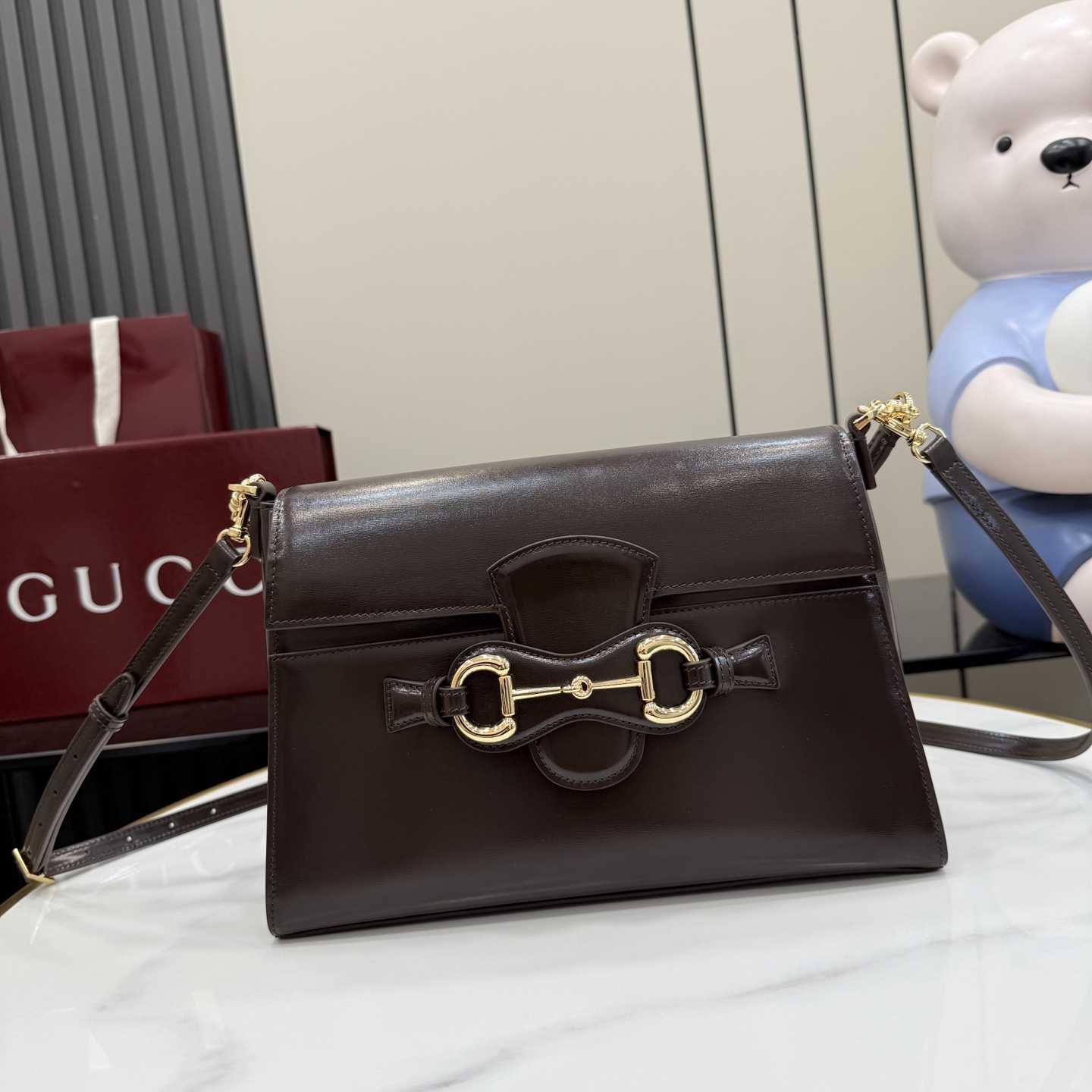 Gucci Horsebit Duomo Medium Top Handle Bag A006N6 - DesignerGu