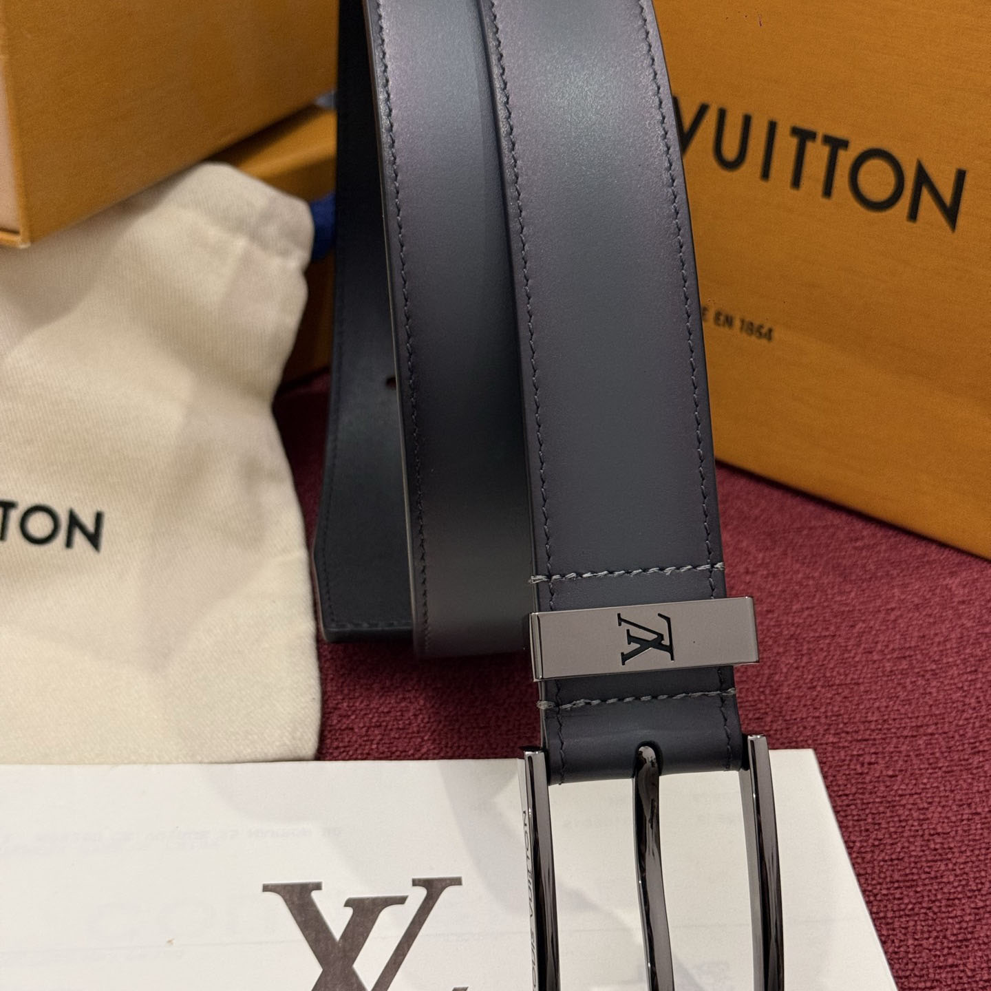 Louis Vuitton Pont Neuf Patinated 35mm Belt - DesignerGu