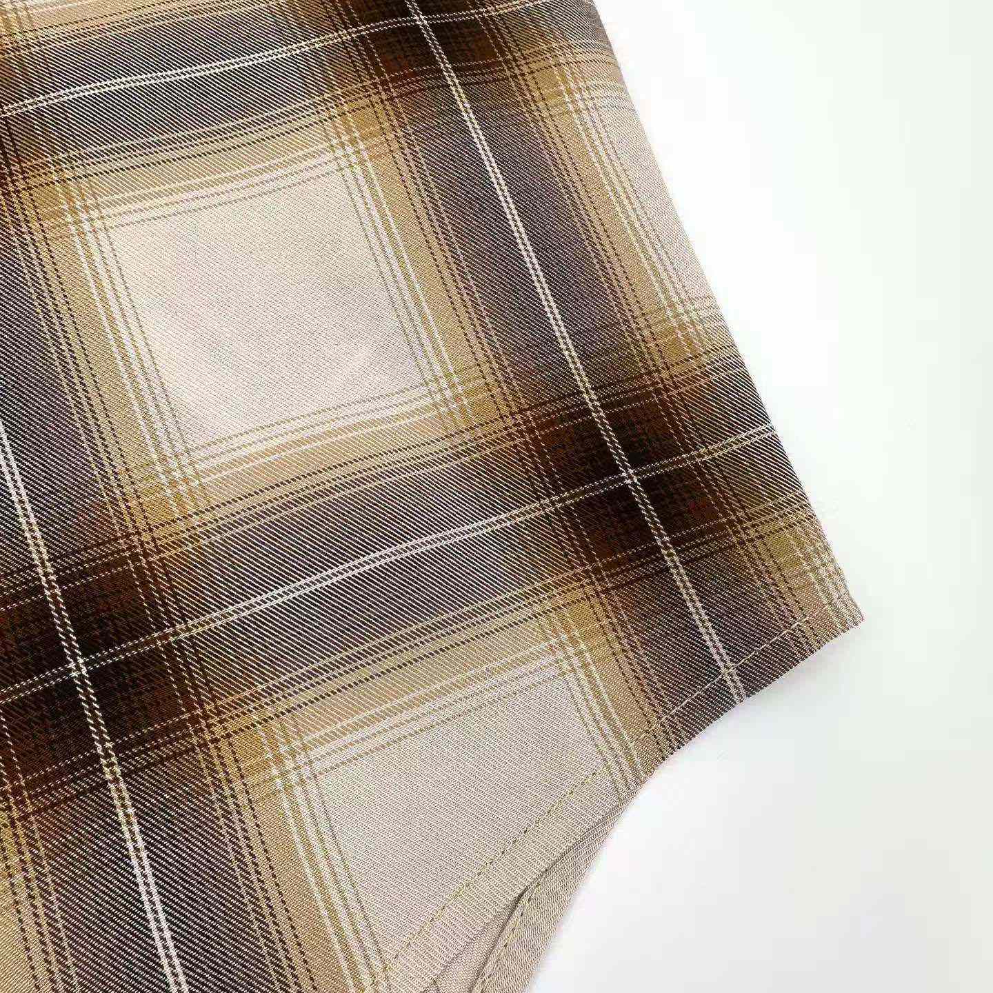 AMI Paris Shadow-Plaid Boxy Shirt  - DesignerGu