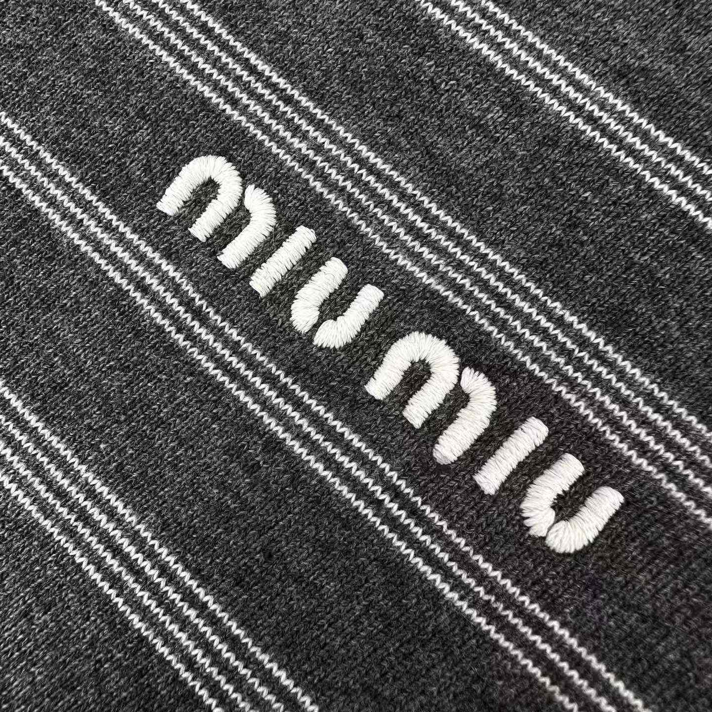 Miu Miu Striped Cotton FleeceJacket - DesignerGu