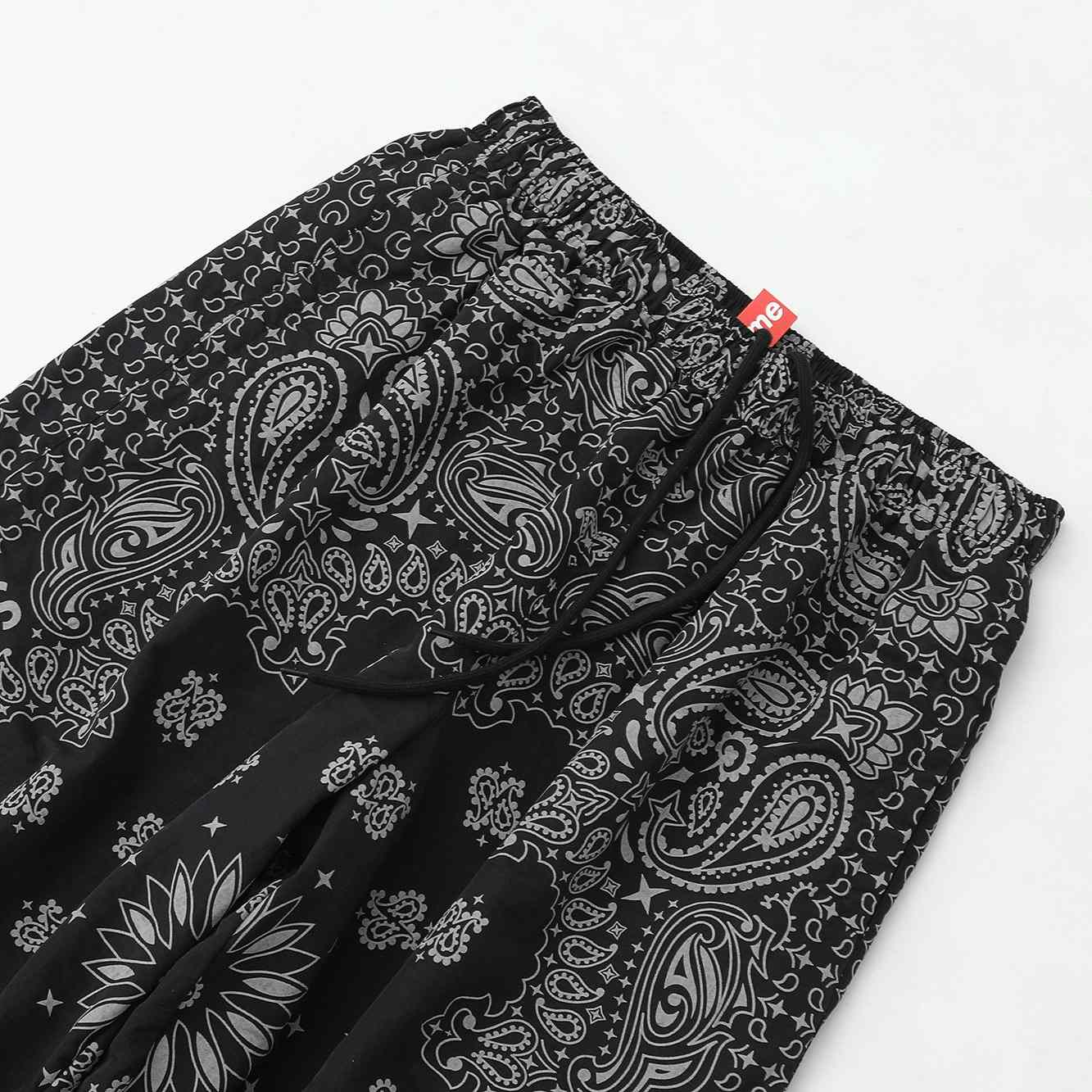 Supreme Reflective Bandana Track Pant 'Black' - DesignerGu