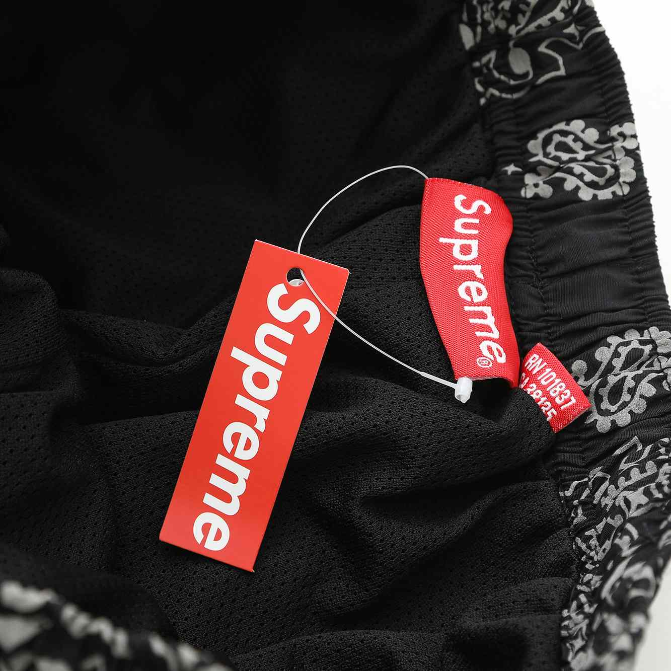 Supreme Reflective Bandana Track Pant 'Black' - DesignerGu