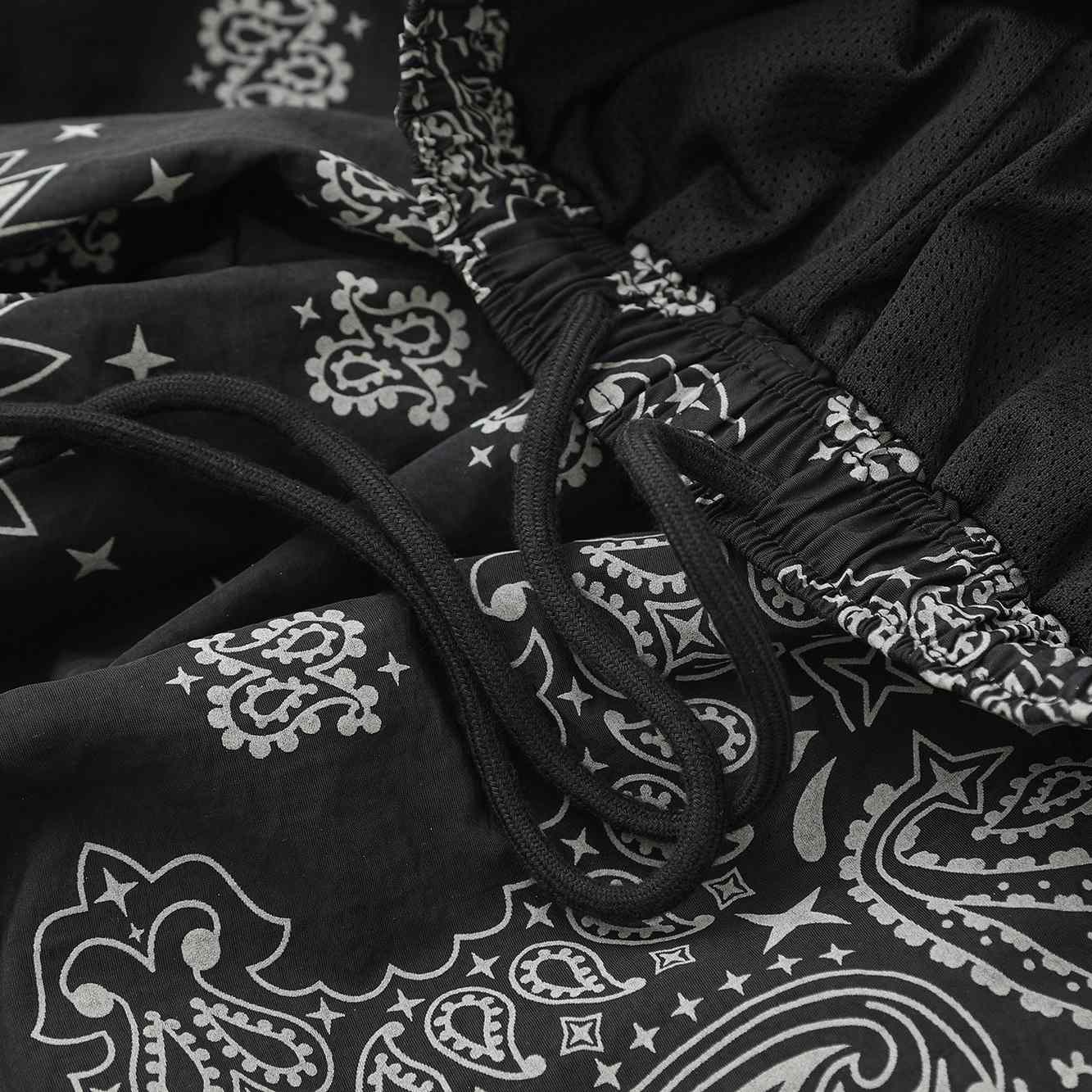Supreme Reflective Bandana Track Pant 'Black' - DesignerGu