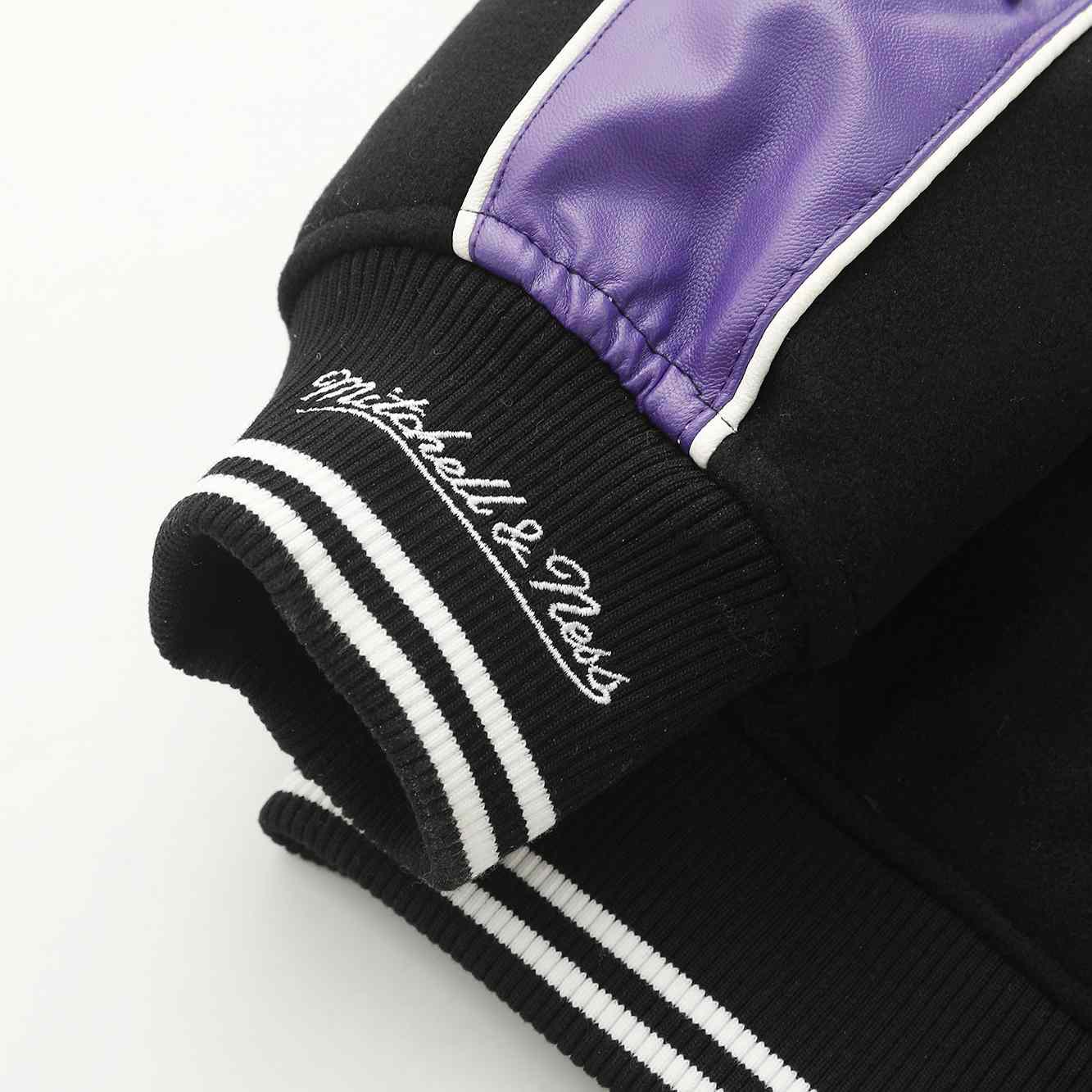 Supreme x Mitchell & Ness Teams Varsity Jacket 'Black' - DesignerGu