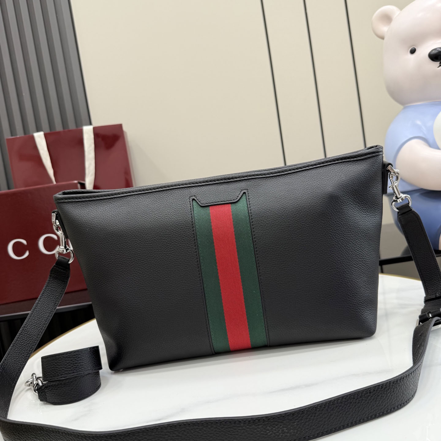 Gucci Web Trademark Small Crossbody Bag A006N9 - DesignerGu