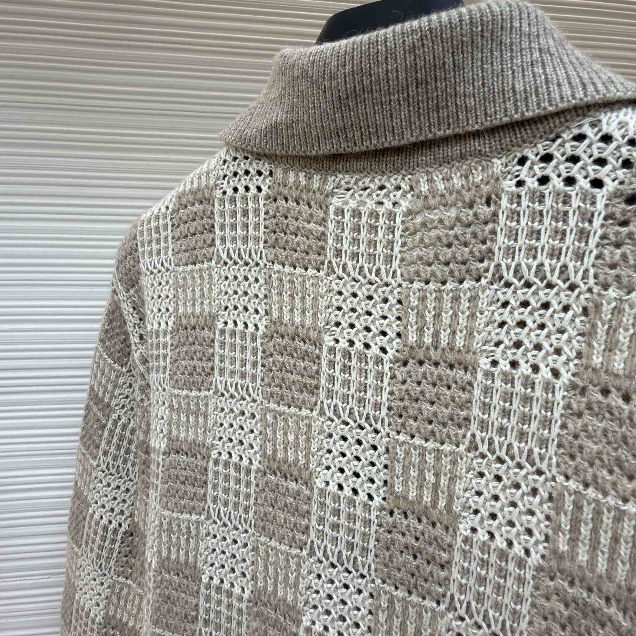 Louis Vuitton Tweedy Jacquard Check Cardigan 1AKO9Z - DesignerGu