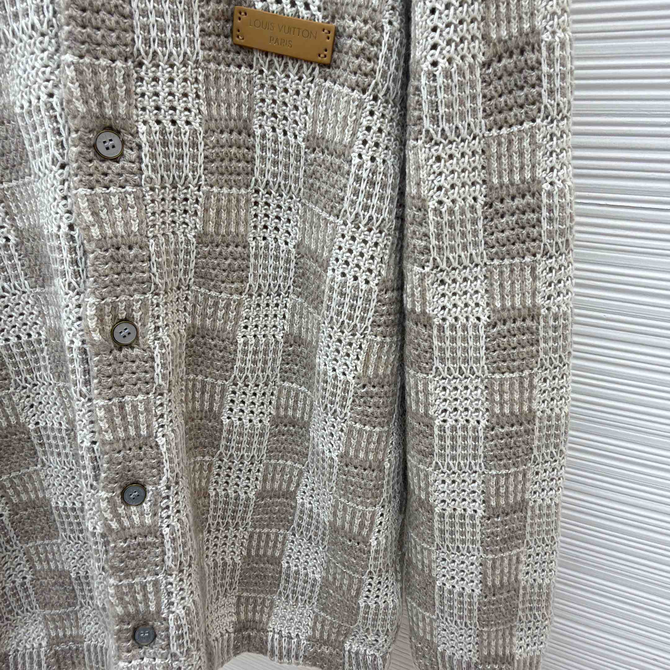 Louis Vuitton Tweedy Jacquard Check Cardigan 1AKO9Z - DesignerGu