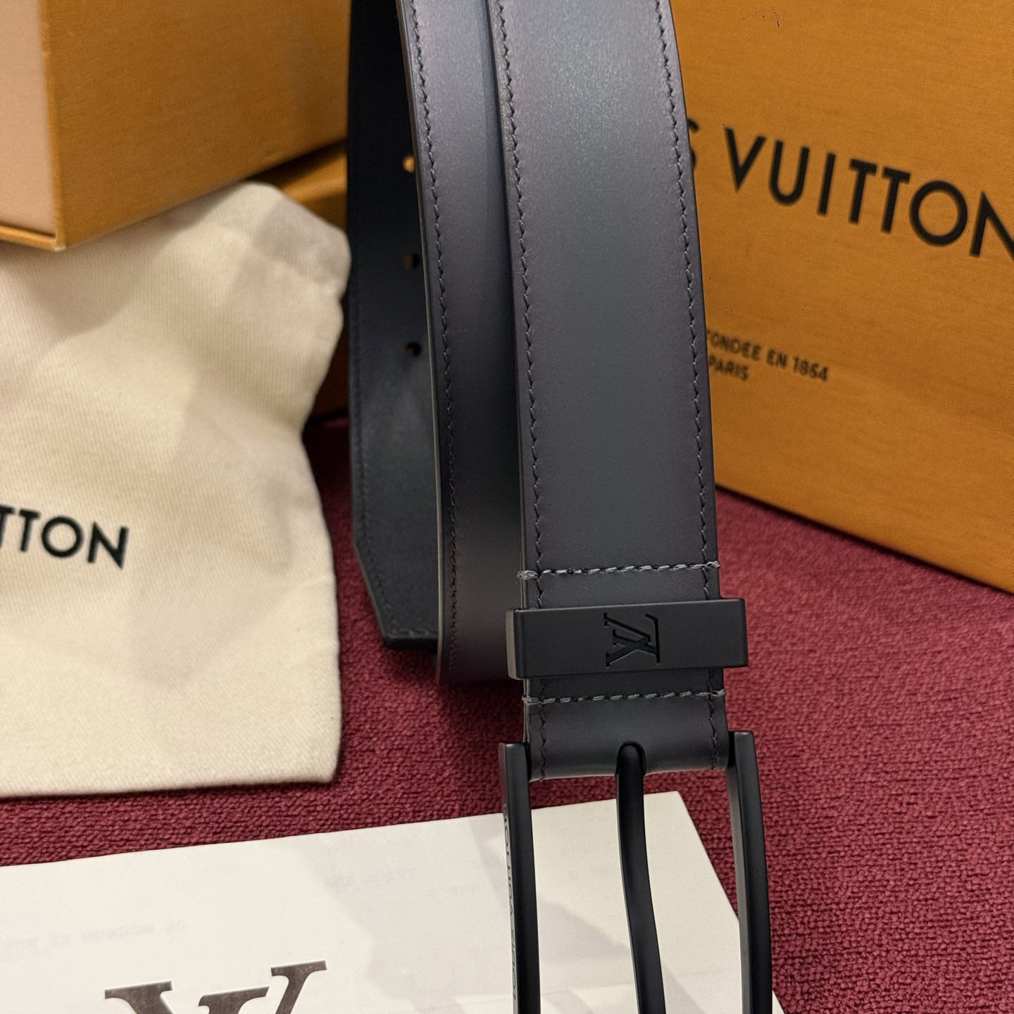 Louis Vuitton Pont Neuf Patinated 35mm Belt - DesignerGu