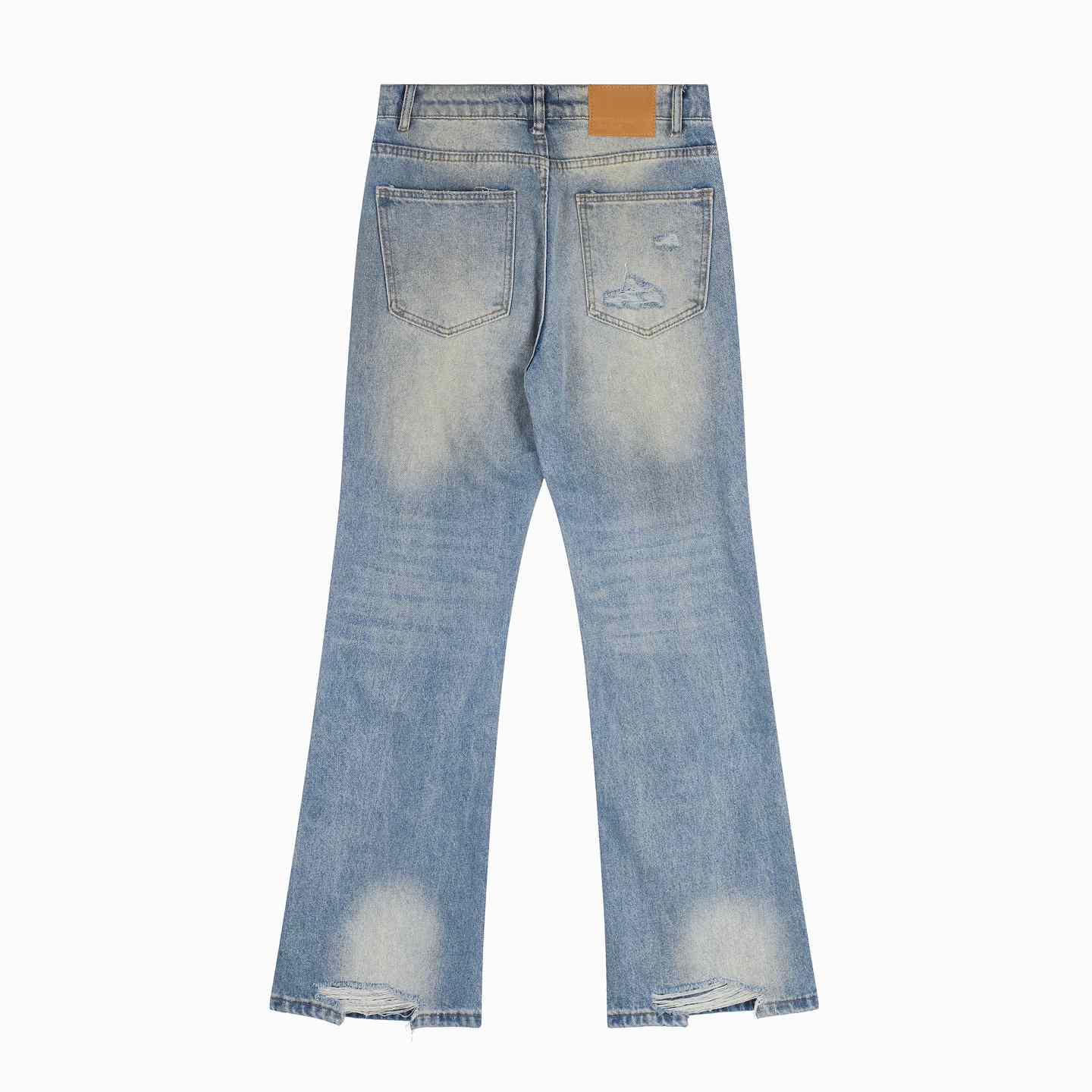 Enfants Riches Déprimés Wider Flare Leg Jeans 'Blue Wash' - DesignerGu