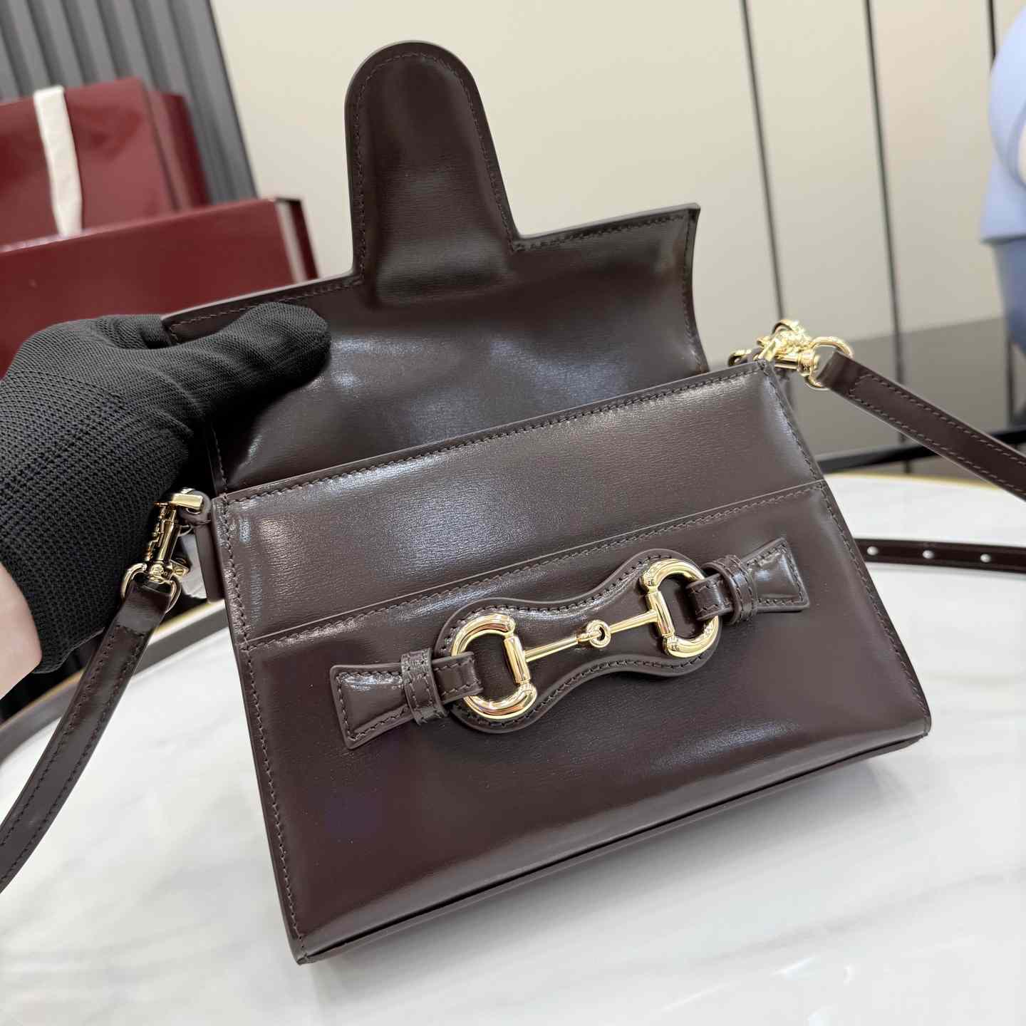Gucci Horsebit Duomo Small Top Handle Bag A006O9 - DesignerGu