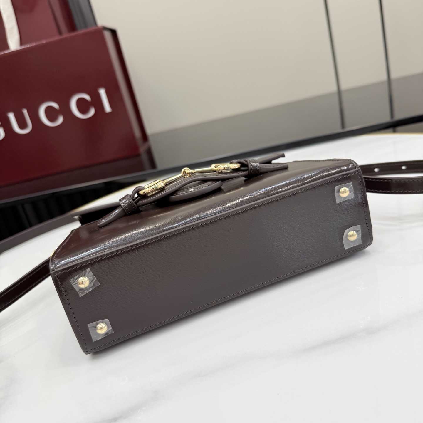 Gucci Horsebit Duomo Small Top Handle Bag A006O9 - DesignerGu