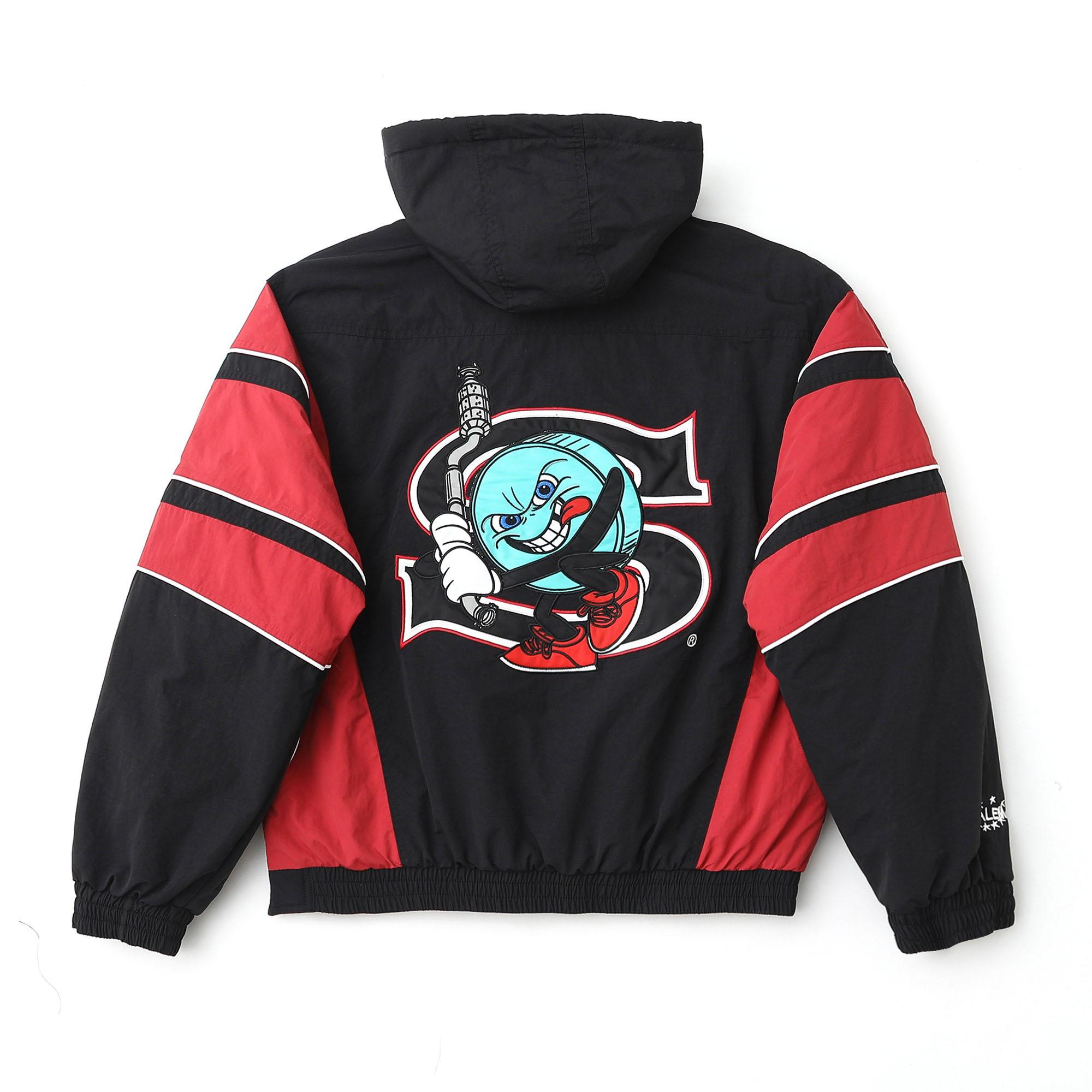 Supreme x Salem Half Zip Stadium Jacket 'Black' - DesignerGu