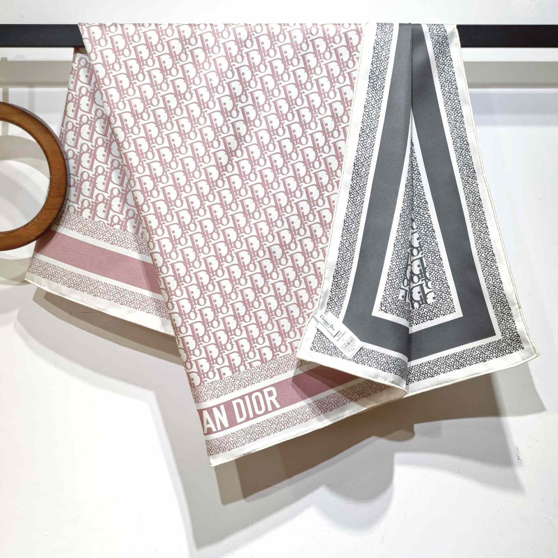 Dior Oblique Diortwin 90 Square Scarf - DesignerGu