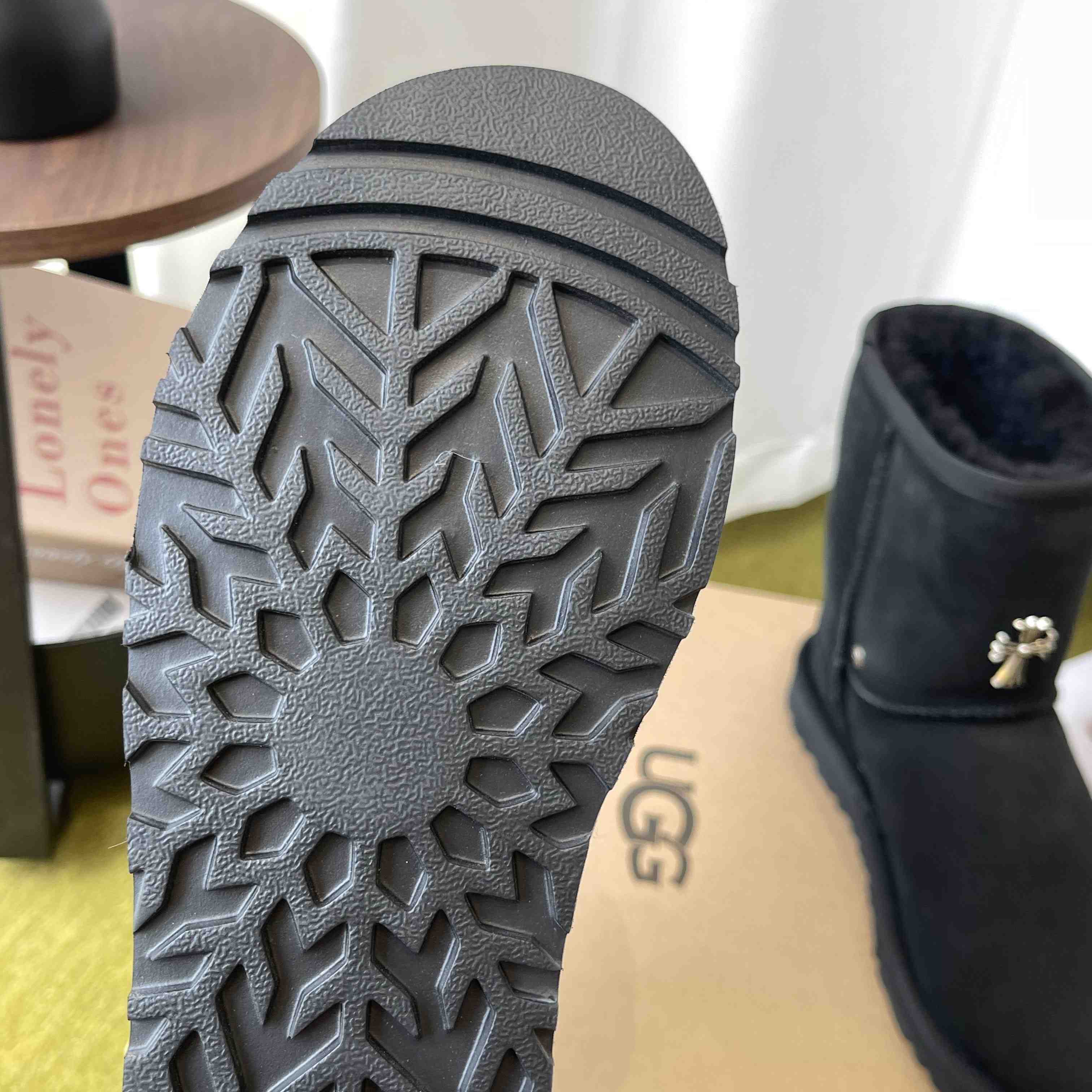 Chrome Hearts Cross Embellished Ugg Boots - DesignerGu