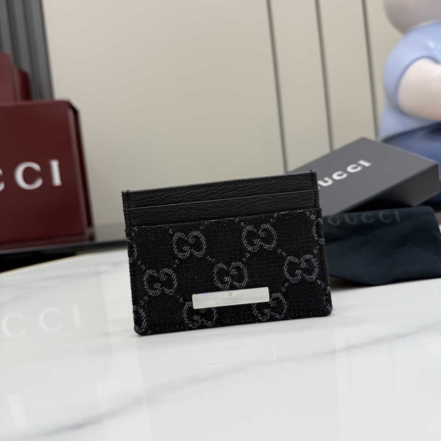 Gucci Card case With Gucci Plaque 875795 - DesignerGu