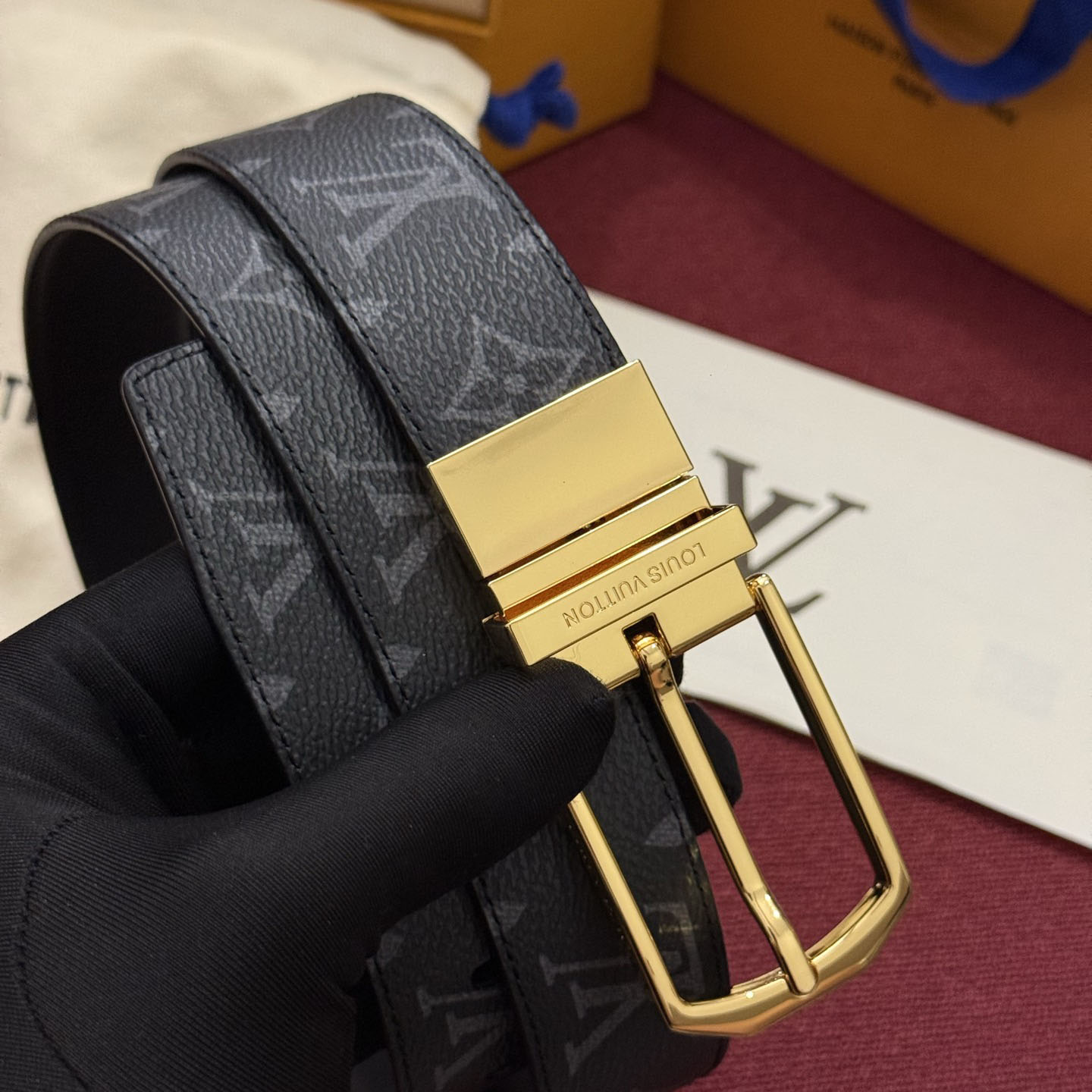 Louis Vuitton Slender 35mm Reversible Belt  - DesignerGu
