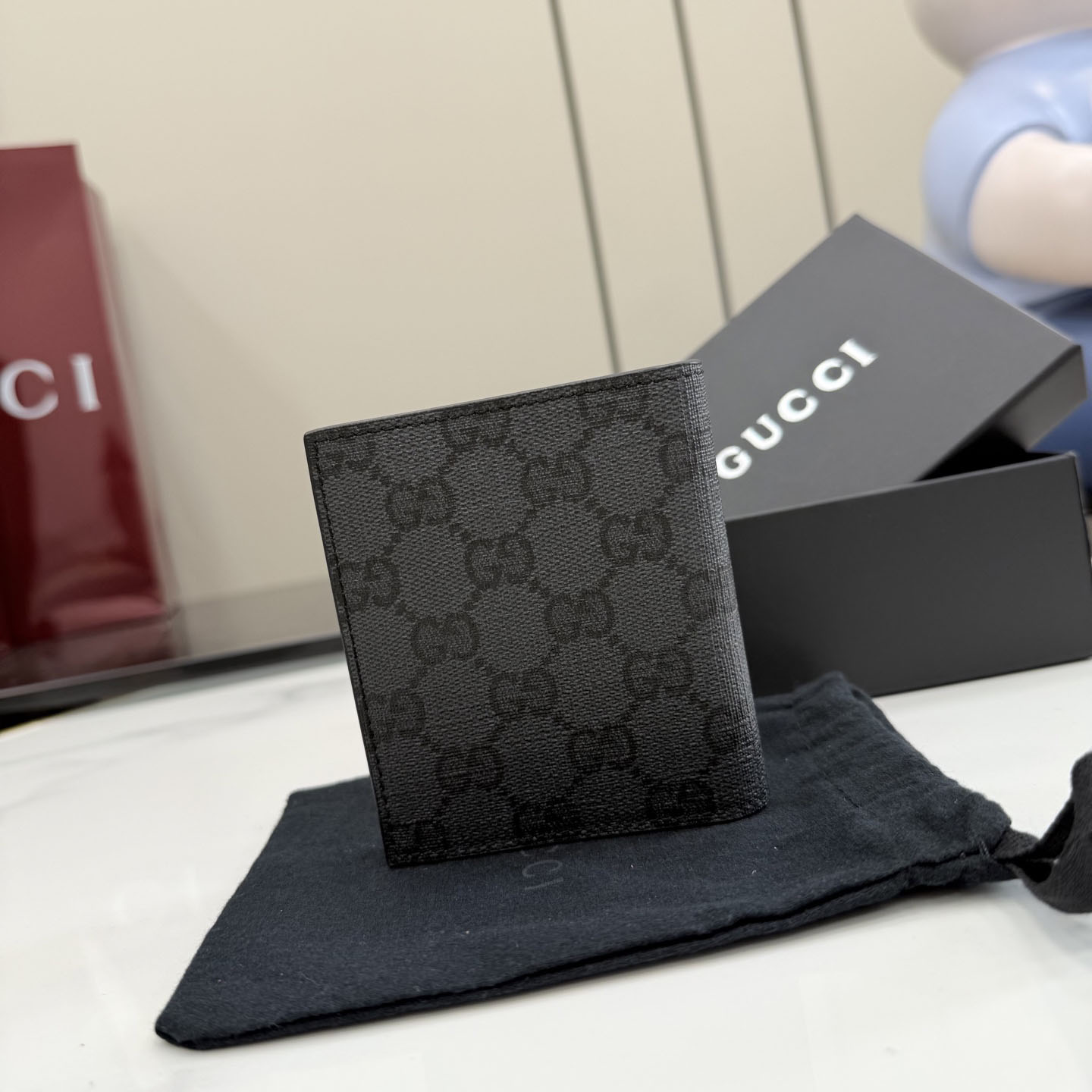 Gucci Bi-fold Wallet With Web Card Slots A00719 - DesignerGu