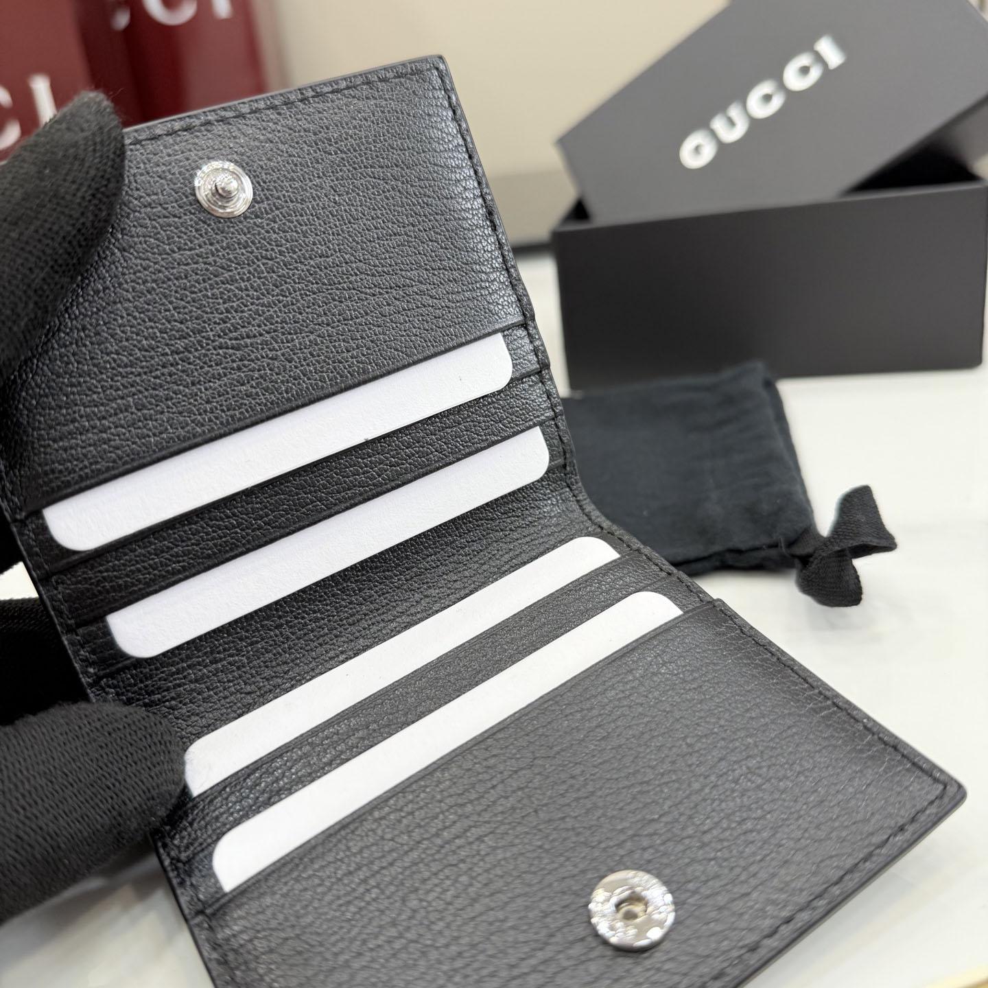 Gucci Bi-fold Wallet With Web Card Slots A00719 - DesignerGu
