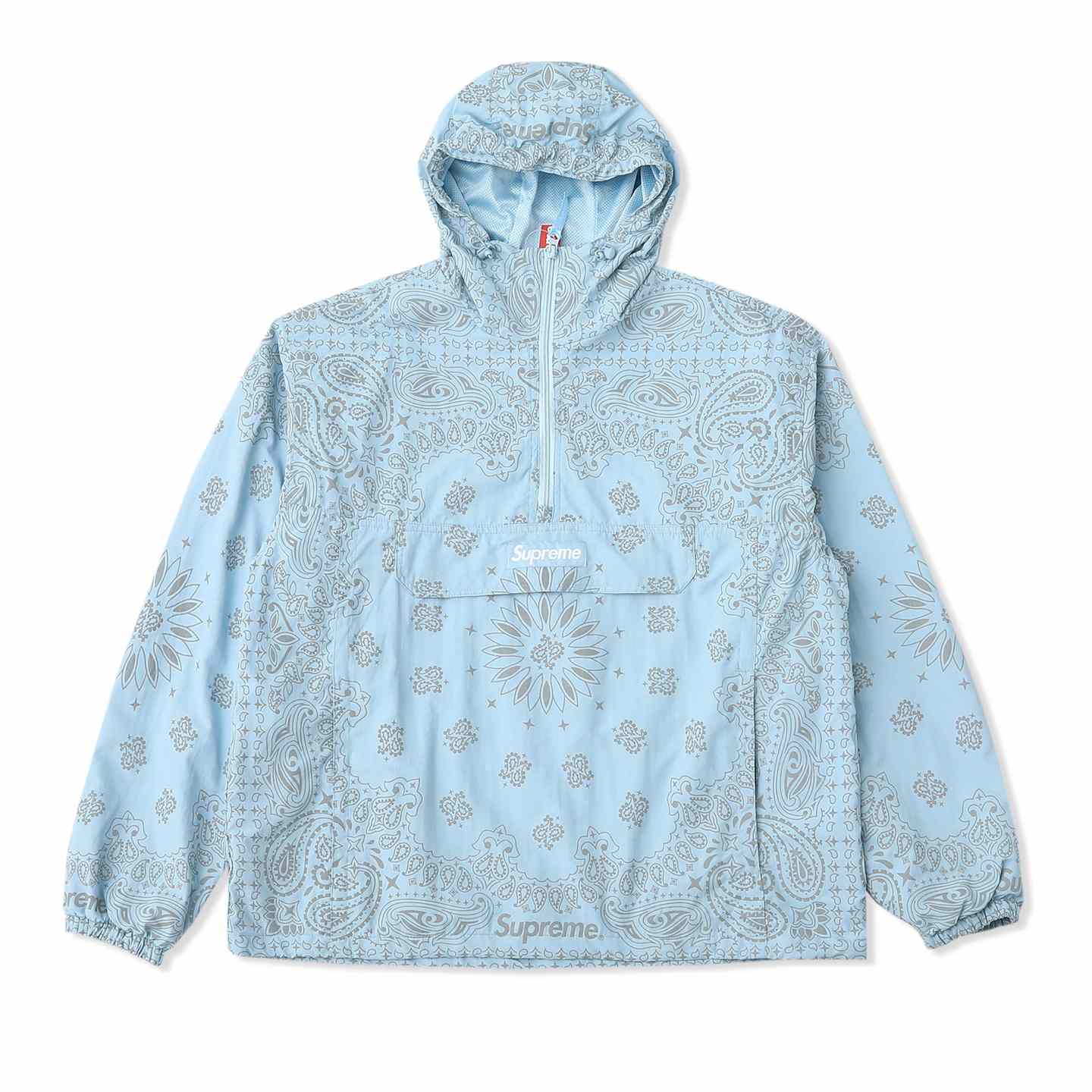 Supreme Reflective Bandana Anorak 'Light Blue' - DesignerGu
