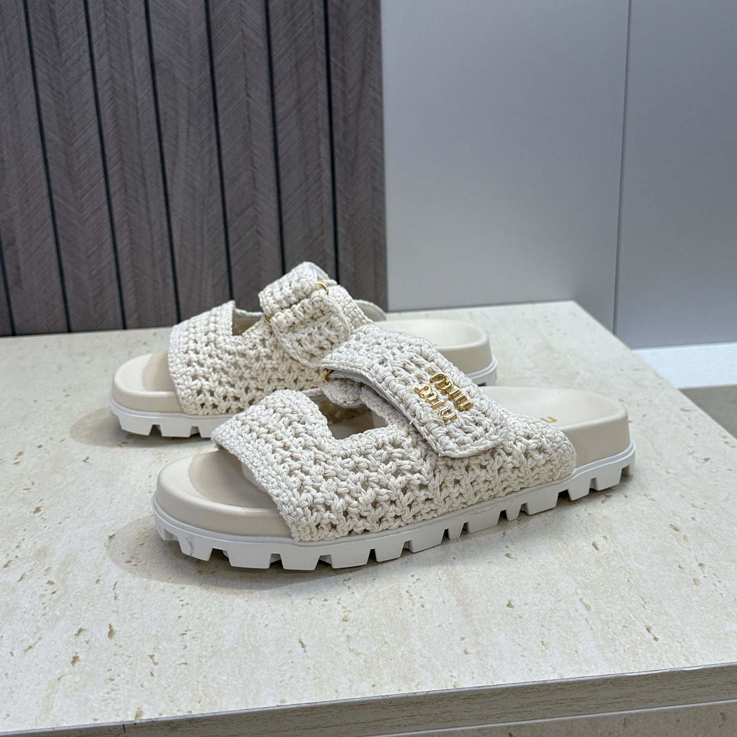 Miu Miu Crochet Sandals - DesignerGu