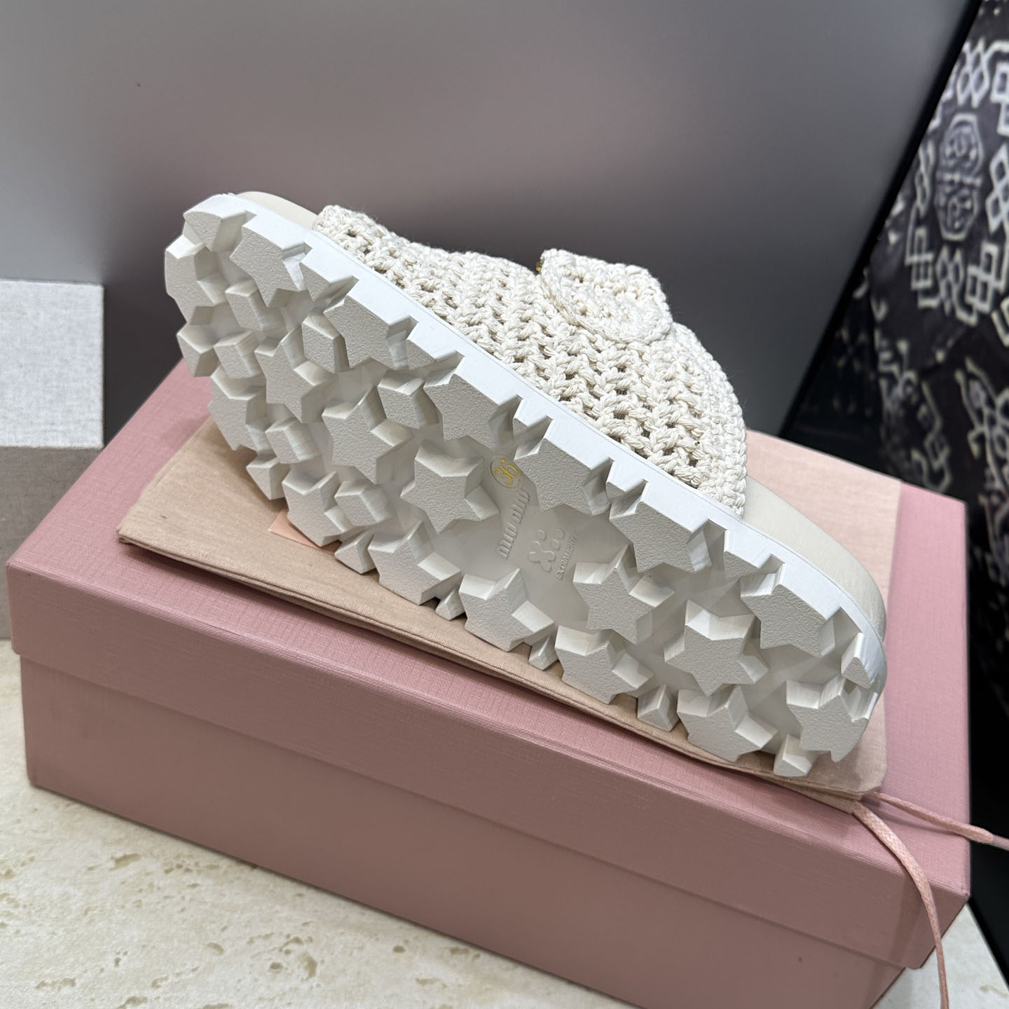 Miu Miu Crochet Sandals - DesignerGu