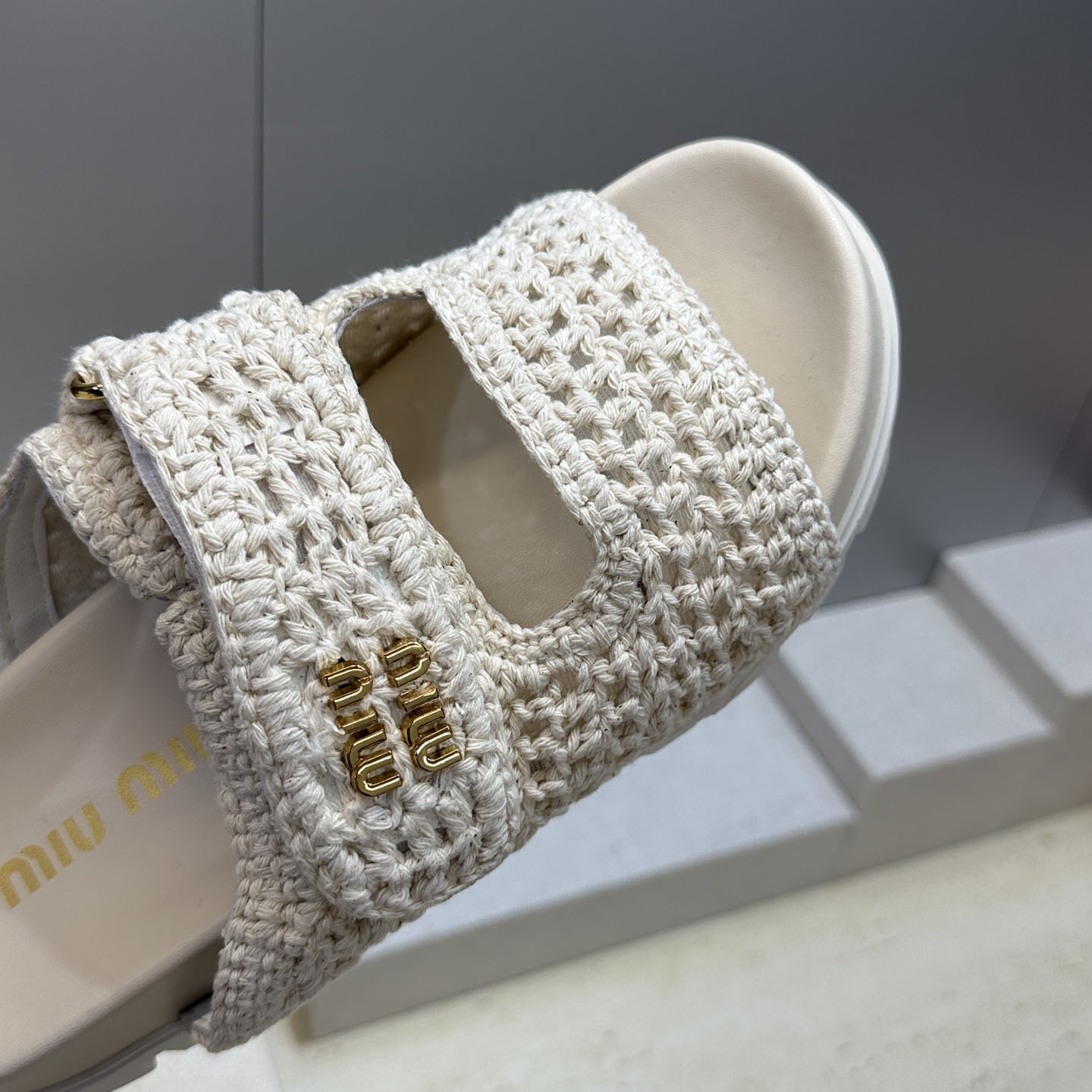 Miu Miu Crochet Sandals - DesignerGu
