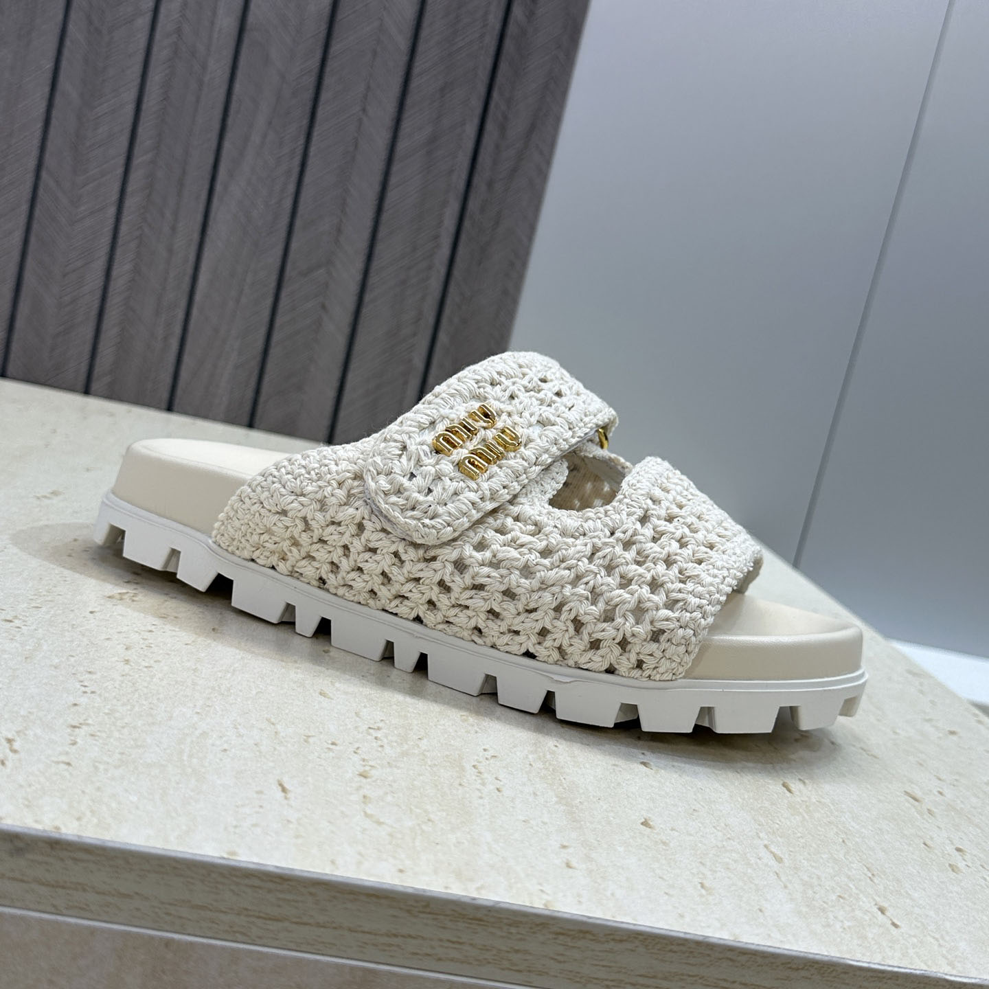 Miu Miu Crochet Sandals - DesignerGu