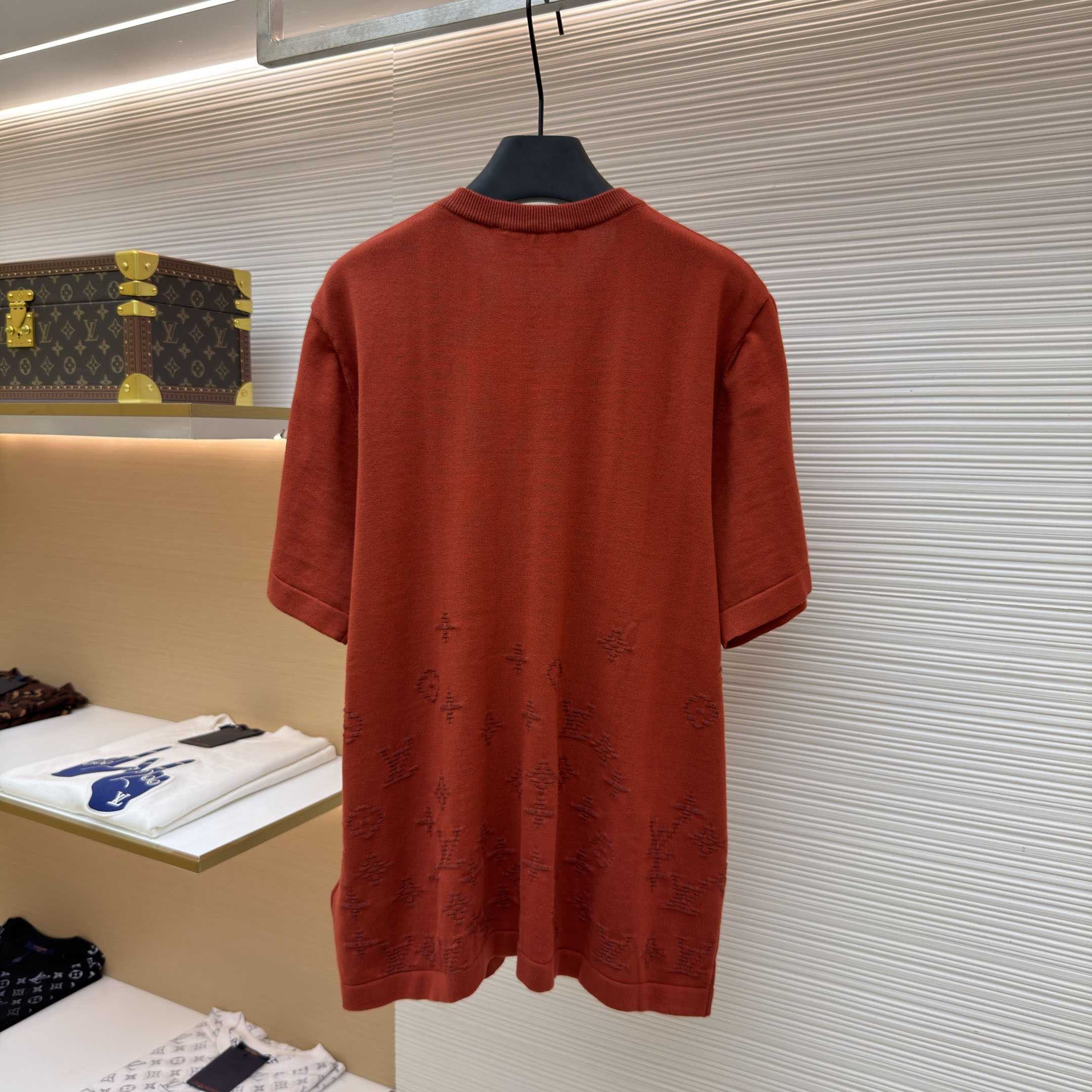 Louis Vuitton Jacquard Short-Sleeved Crewneck 1AKLXJ - DesignerGu
