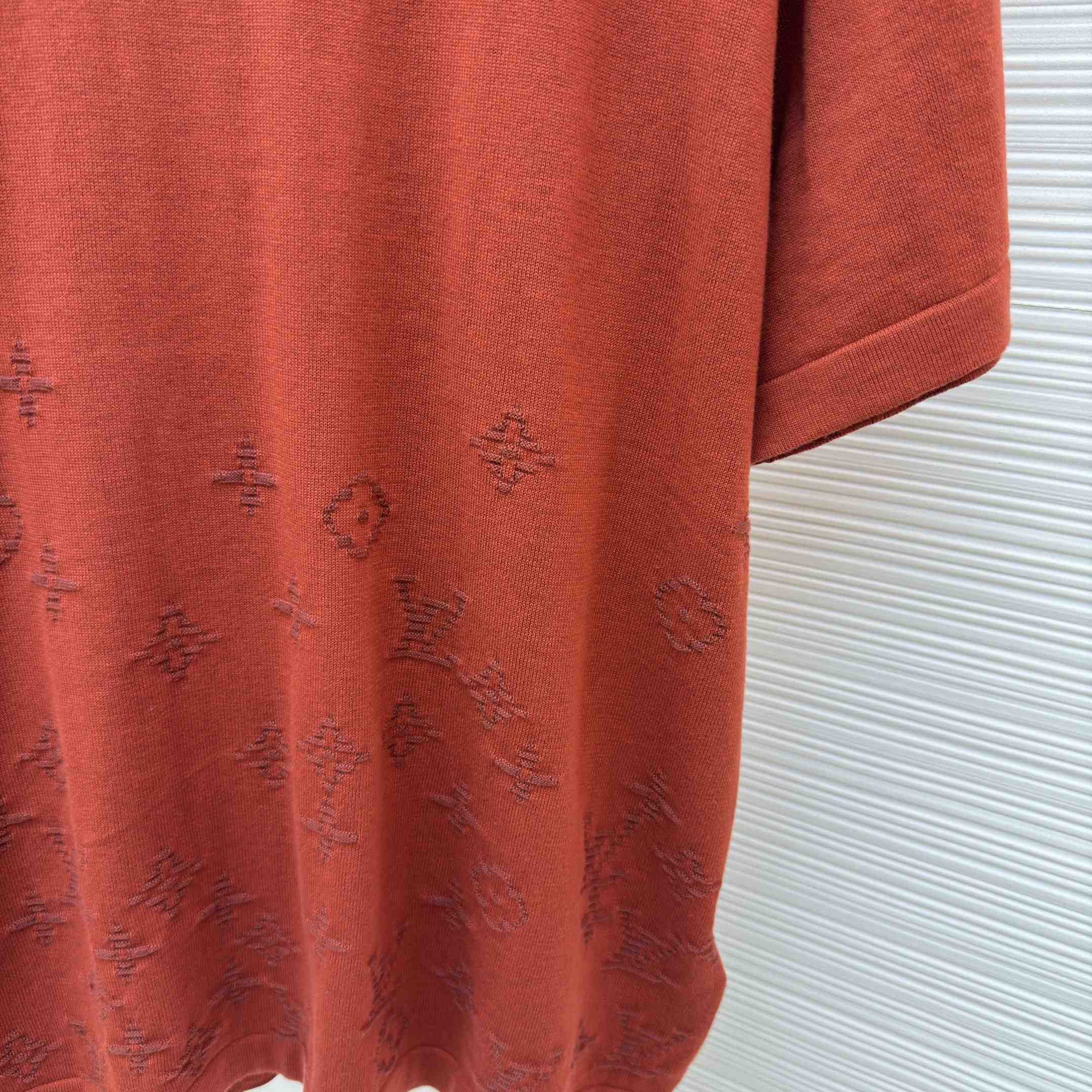 Louis Vuitton Jacquard Short-Sleeved Crewneck 1AKLXJ - DesignerGu