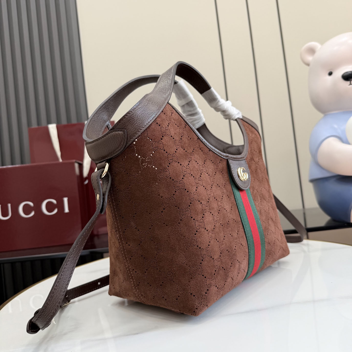 Gucci Giglio Small Tote Bag 860845 - DesignerGu