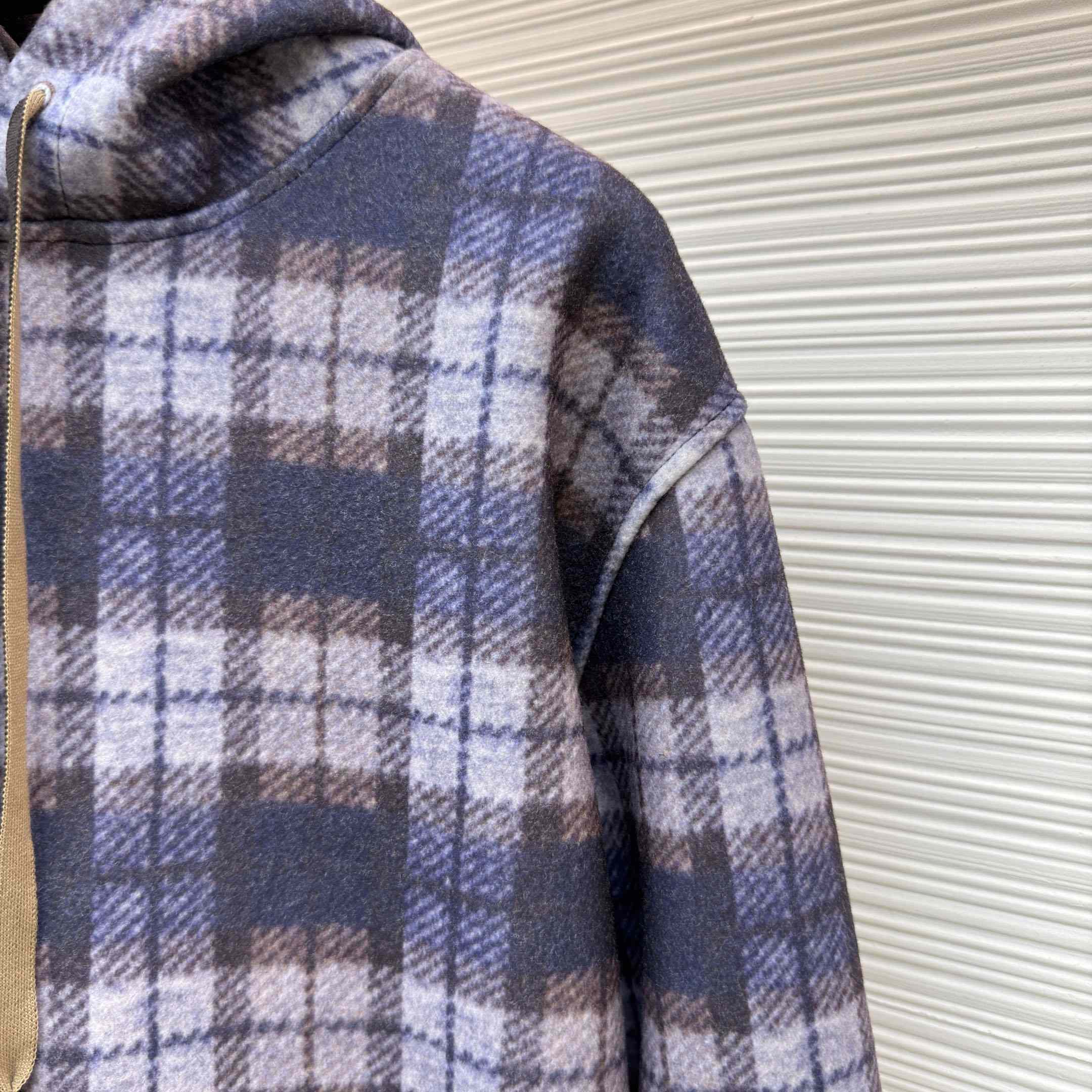 Louis Vuitton Monogram Faded Plaid Hoodie 1AJCAZ - DesignerGu