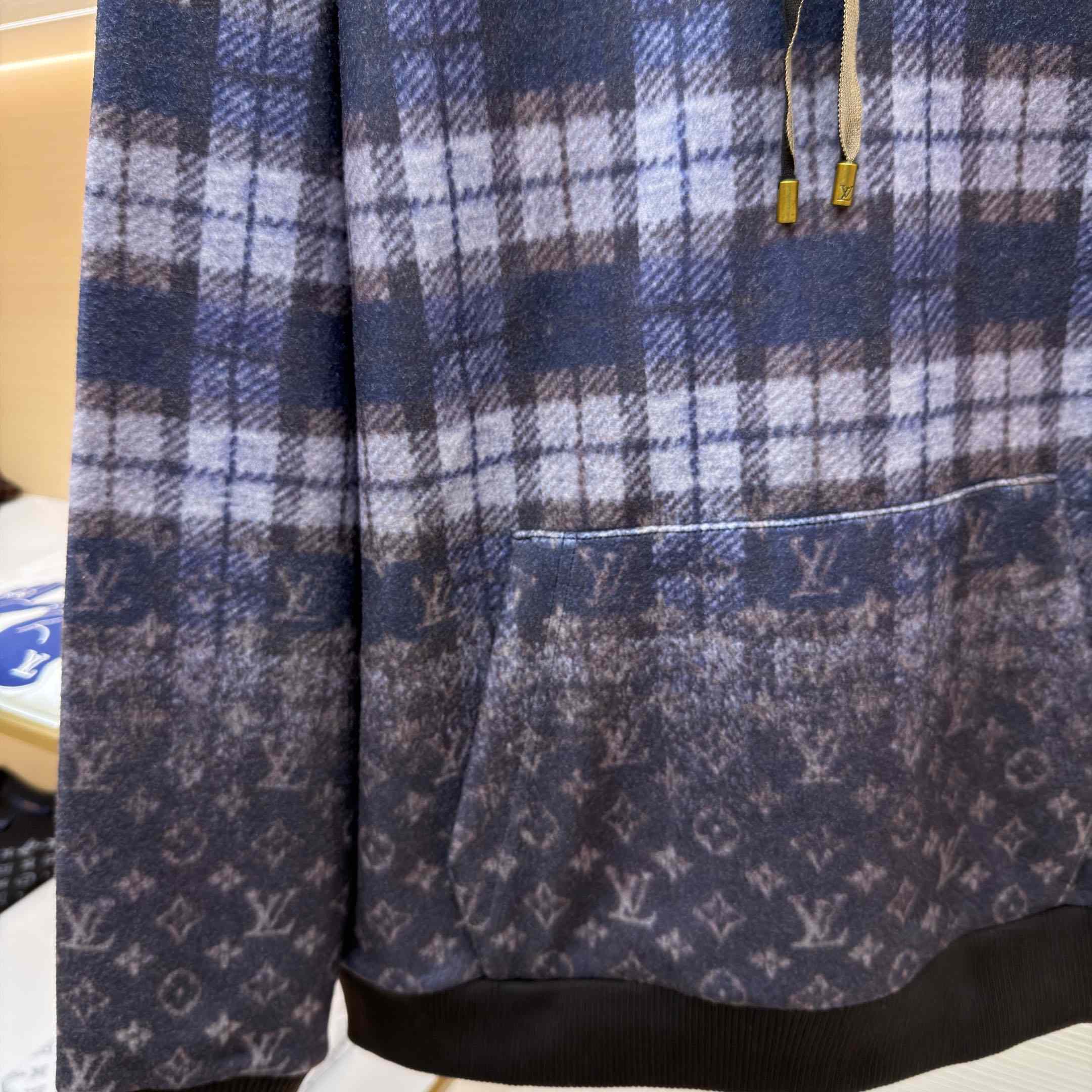 Louis Vuitton Monogram Faded Plaid Hoodie 1AJCAZ - DesignerGu