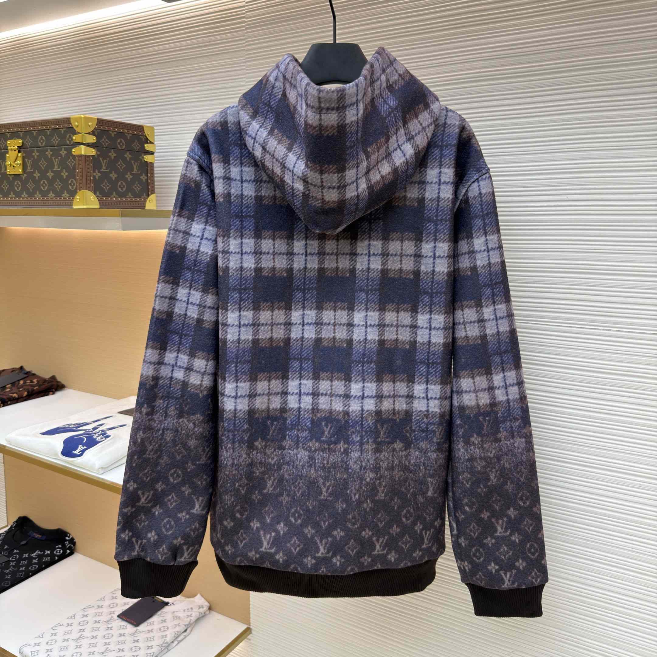 Louis Vuitton Monogram Faded Plaid Hoodie 1AJCAZ - DesignerGu