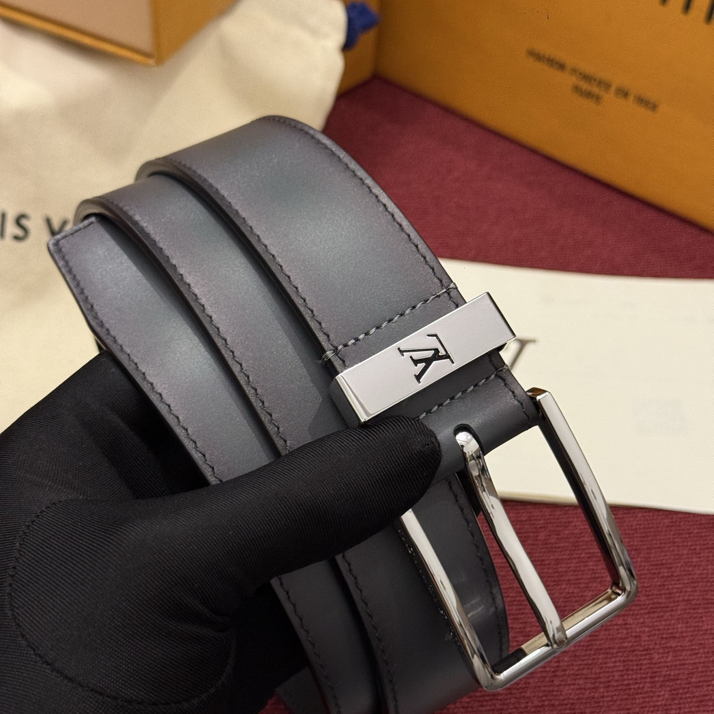 Louis Vuitton Pont Neuf Patinated 35mm Belt - DesignerGu
