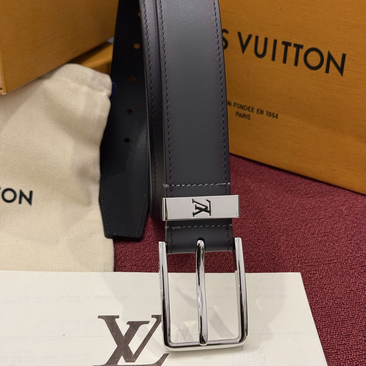 Louis Vuitton Pont Neuf Patinated 35mm Belt - DesignerGu