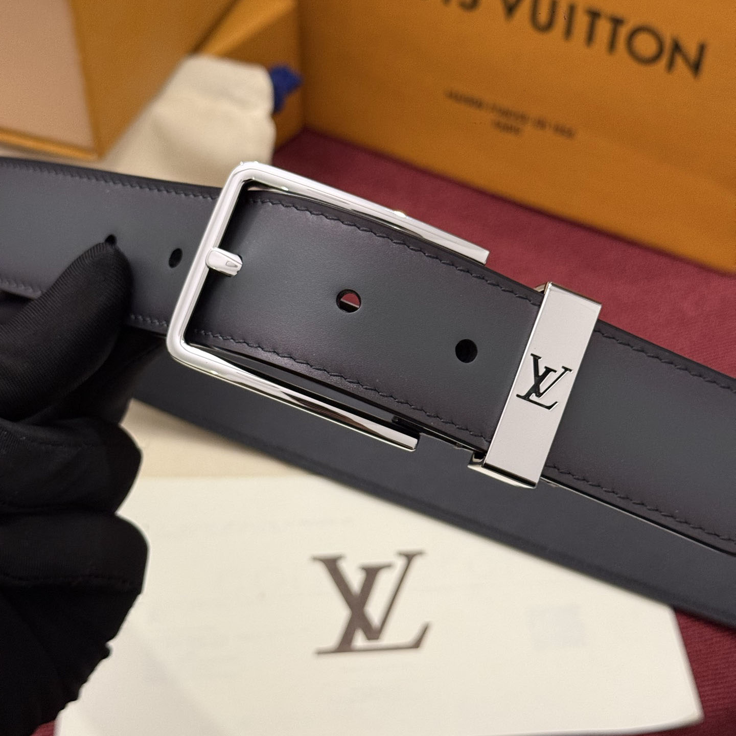 Louis Vuitton Pont Neuf Patinated 35mm Belt - DesignerGu