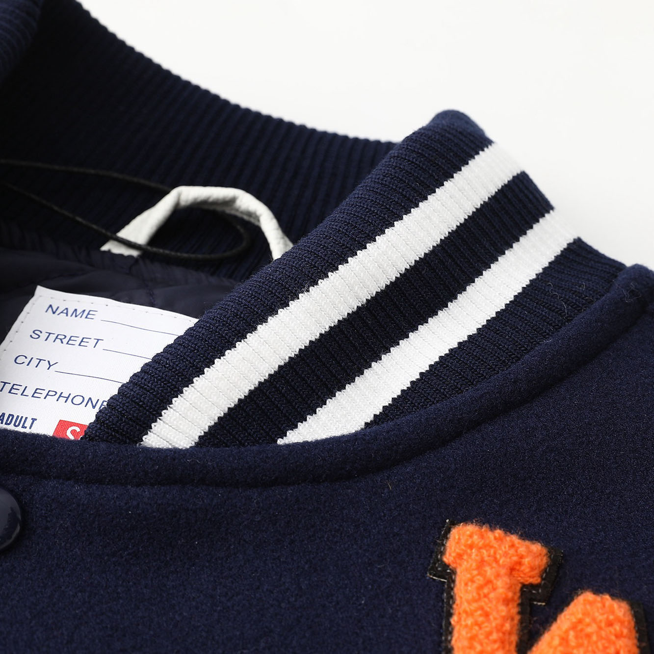 Supreme Praises Varsity Jacket 'Navy' - DesignerGu