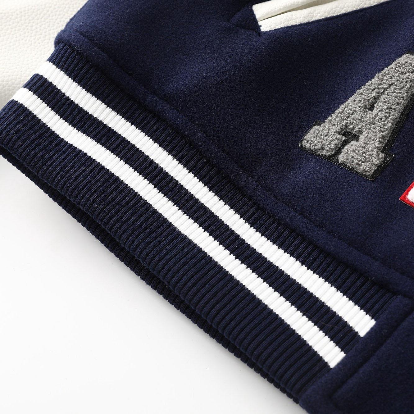 Supreme Praises Varsity Jacket 'Navy' - DesignerGu
