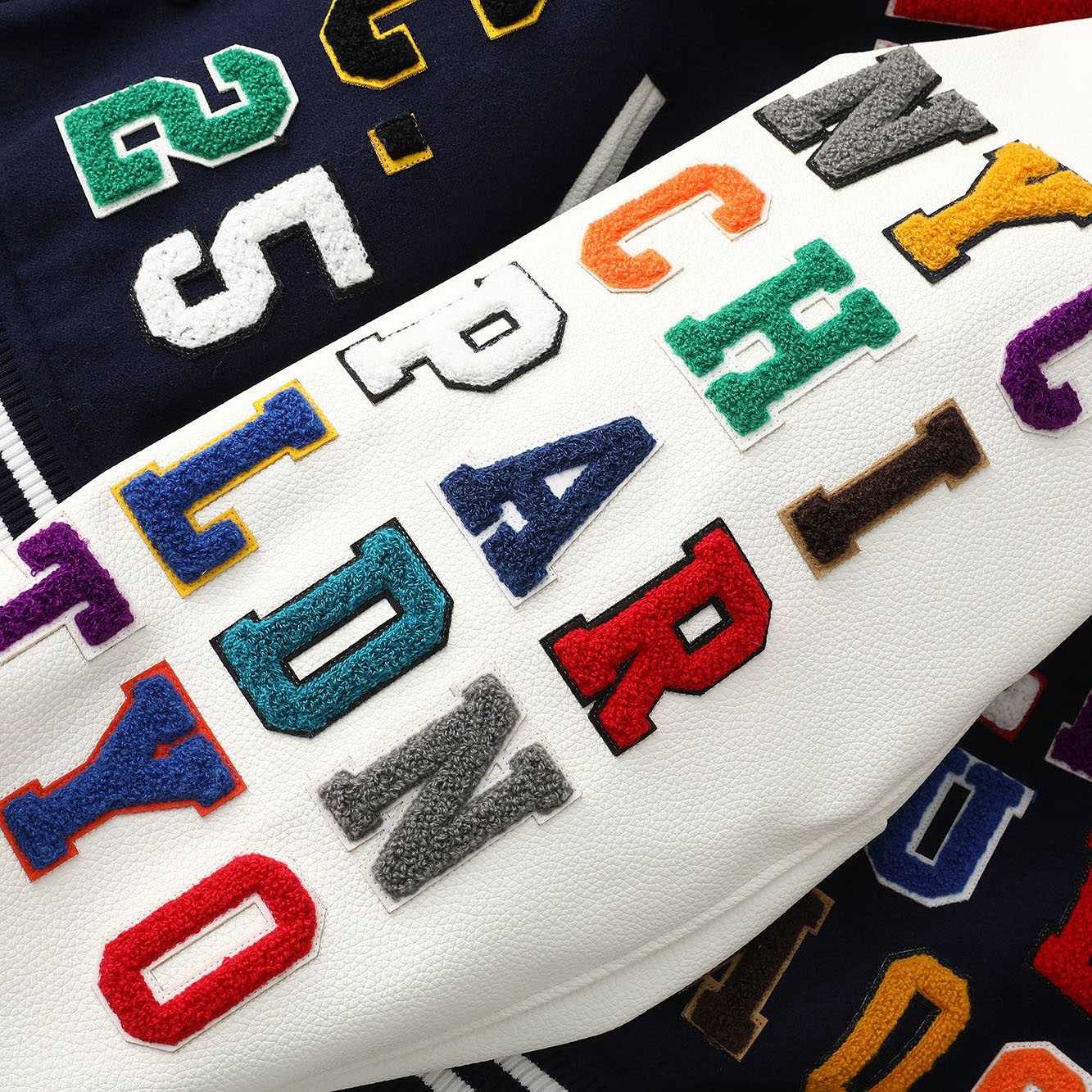Supreme Praises Varsity Jacket 'Navy' - DesignerGu