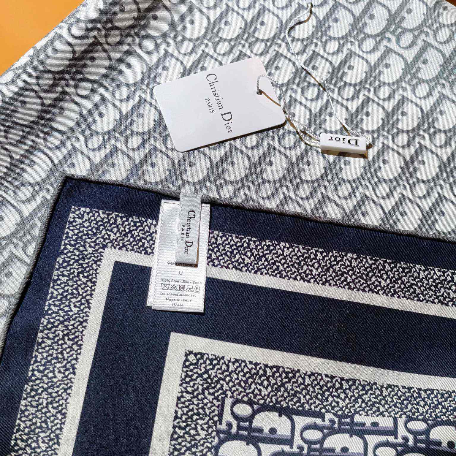 Dior Oblique Diortwin 90 Square Scarf - DesignerGu