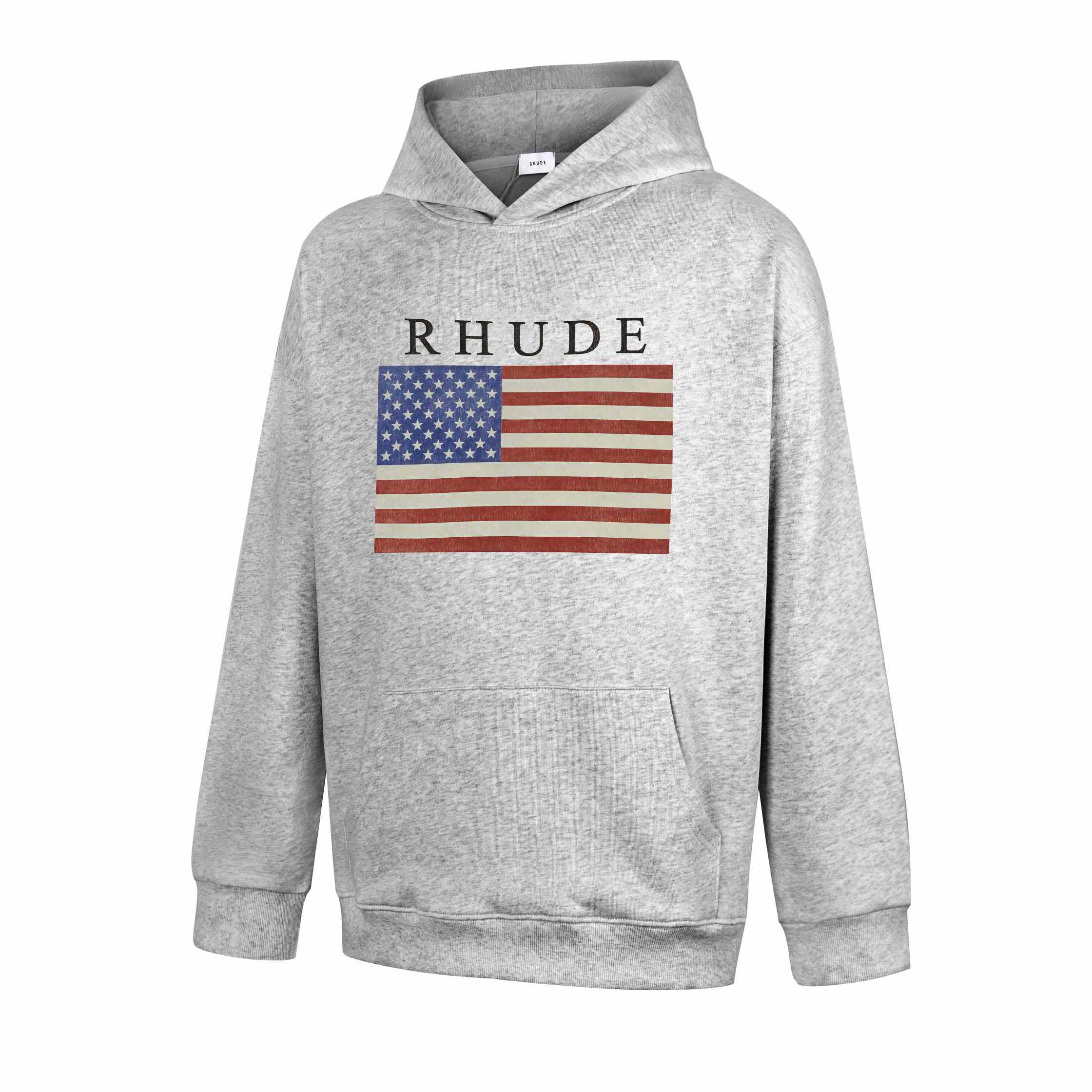 Rhude Usa Flag Hoodie - DesignerGu