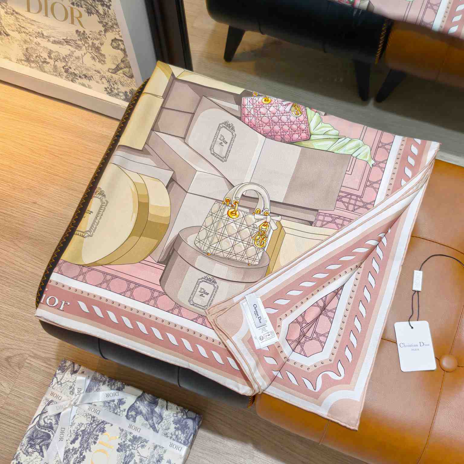 Dior Treasures 90 Square Scarf - DesignerGu
