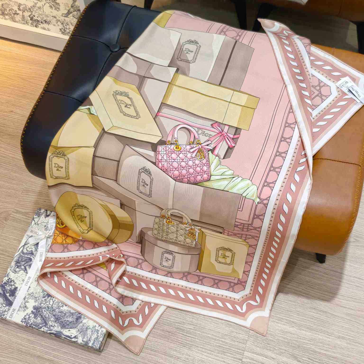 Dior Treasures 90 Square Scarf - DesignerGu