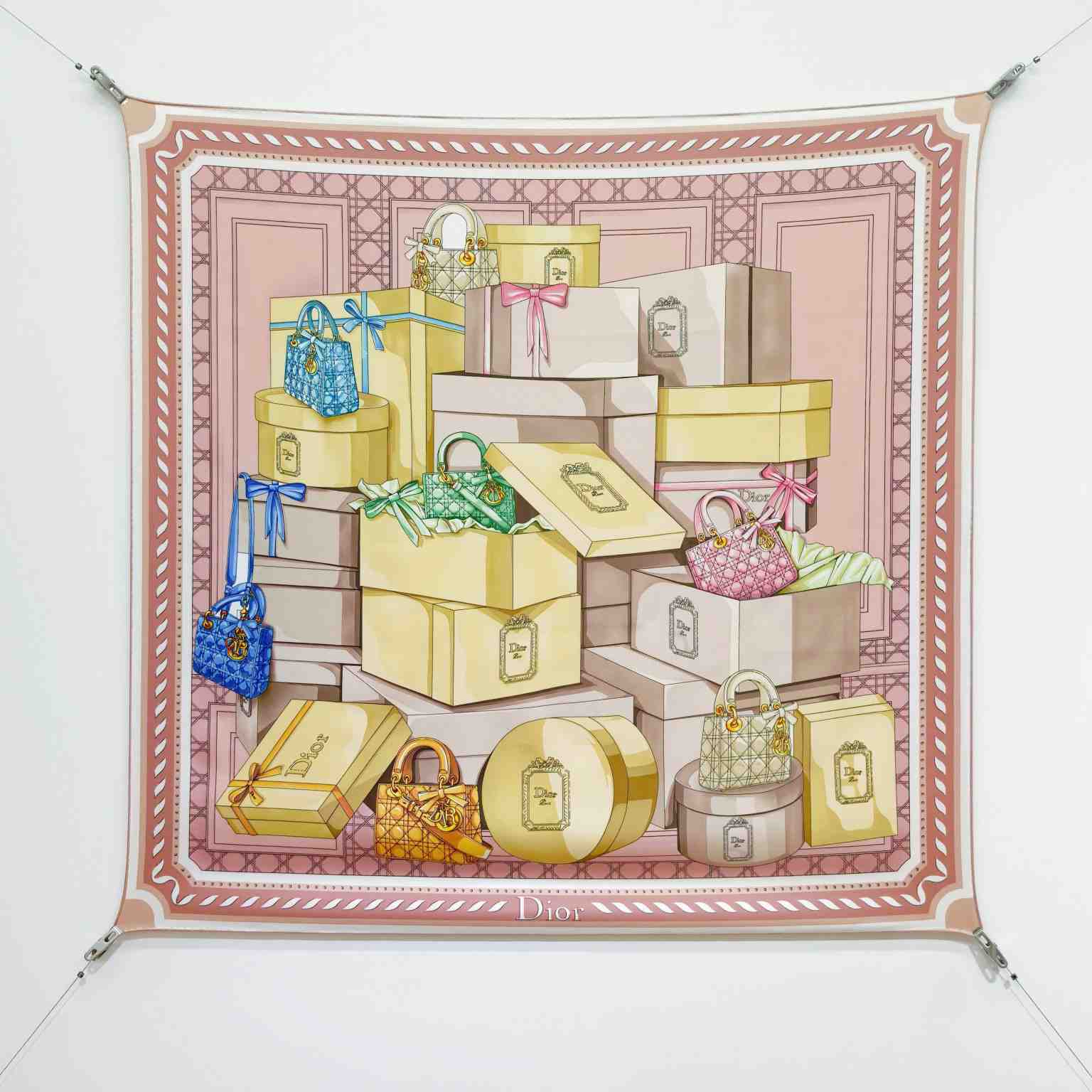 Dior Treasures 90 Square Scarf - DesignerGu
