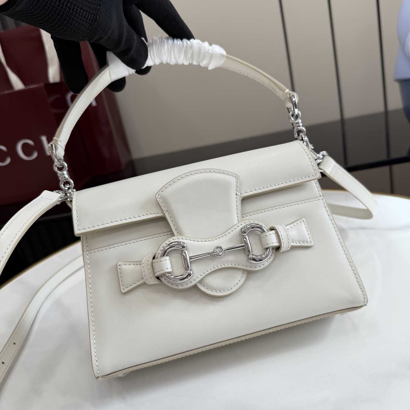 Gucci Horsebit Duomo Small Top Handle Bag A006O9 - DesignerGu