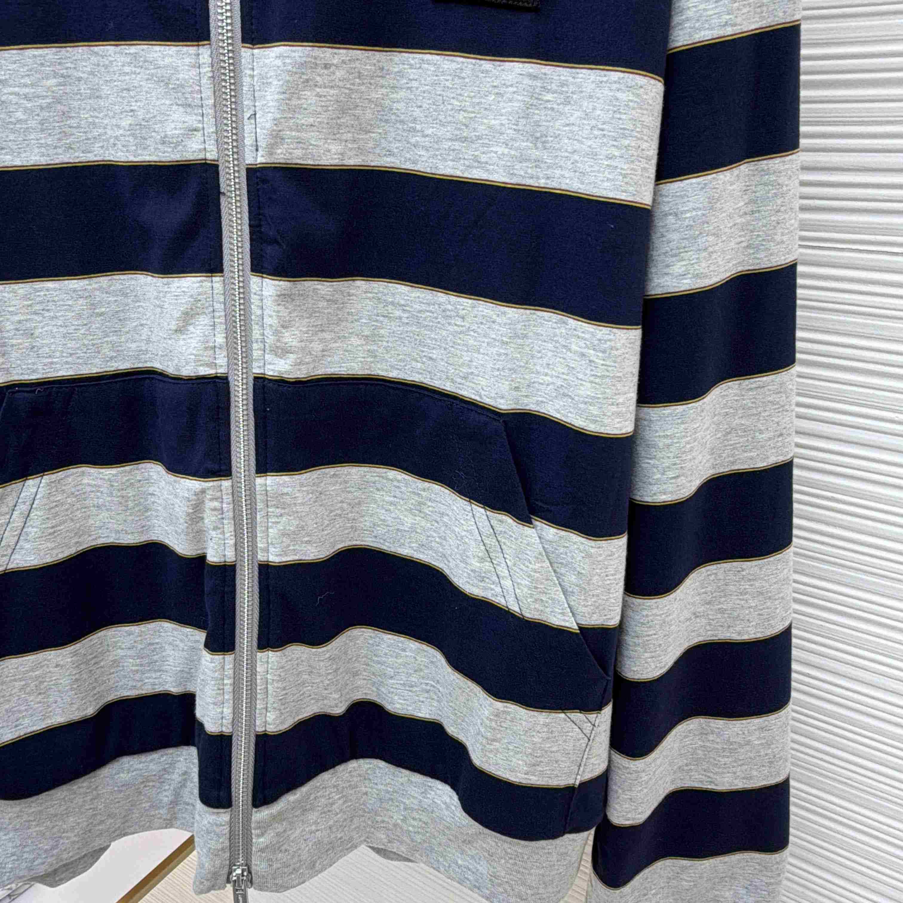 Miu Miu Striped Jersey Hoodie - DesignerGu