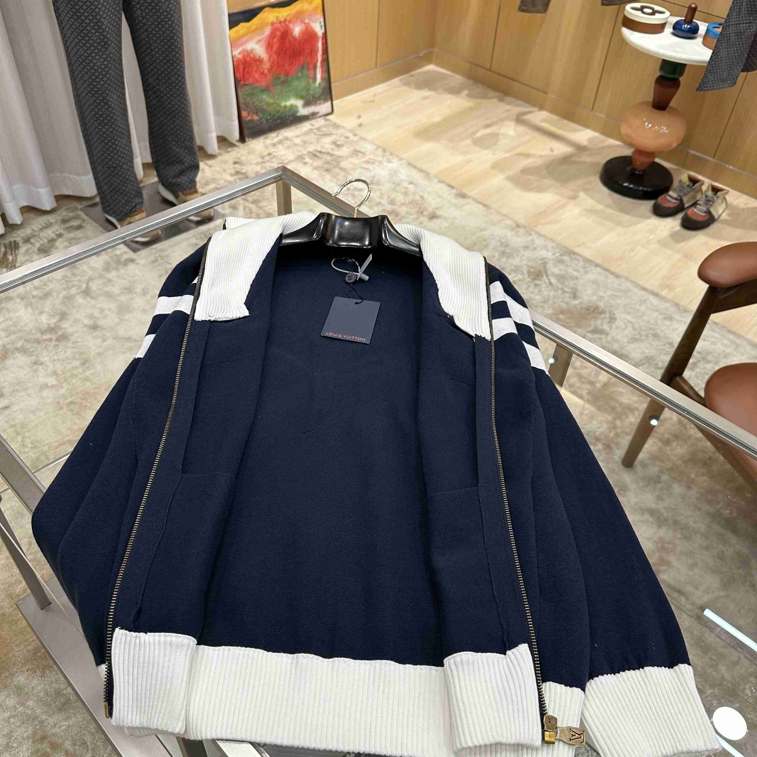 Louis Vuitton Knitted Cotton Sailor Blouson 1AHUG7 - DesignerGu