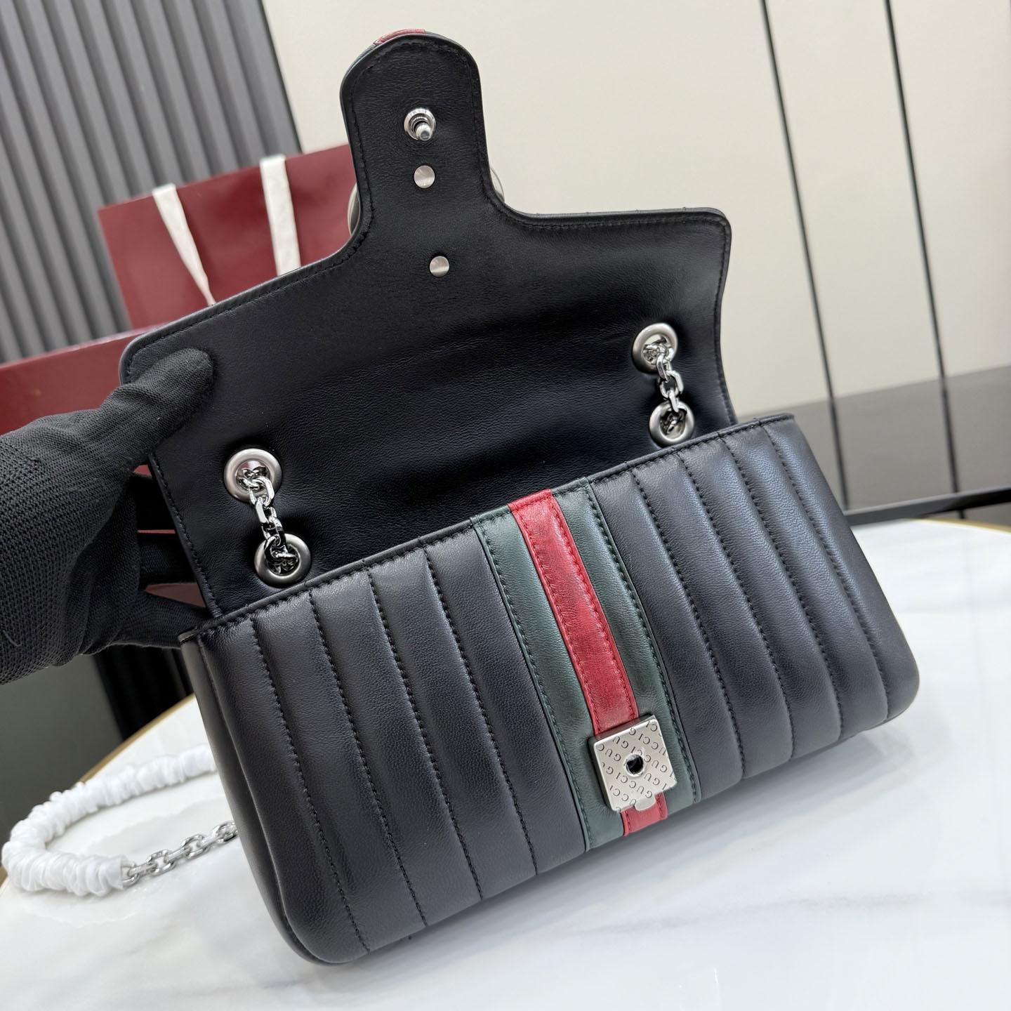 Gucci Jetset GG Marmont Medium Shoulder Bag A005XW - DesignerGu