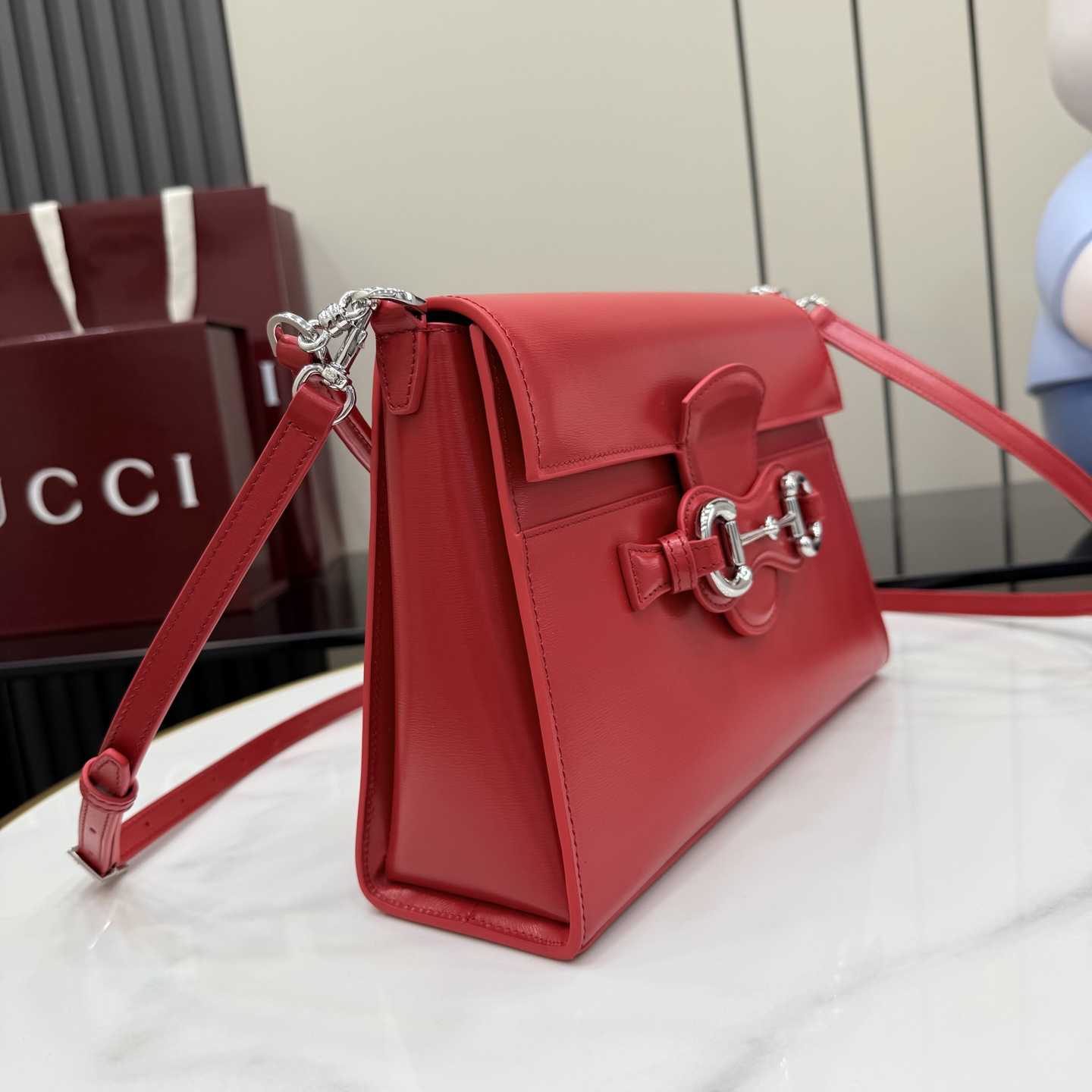 Gucci Horsebit Duomo Medium Top Handle Bag A006N6 - DesignerGu