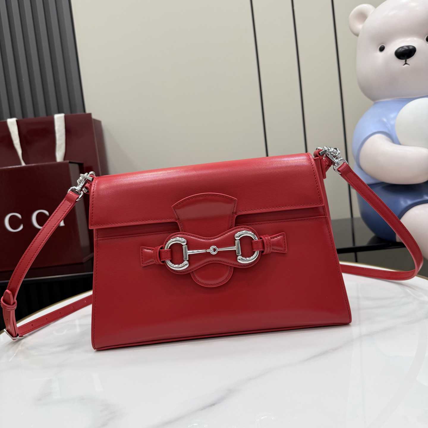 Gucci Horsebit Duomo Medium Top Handle Bag A006N6 - DesignerGu